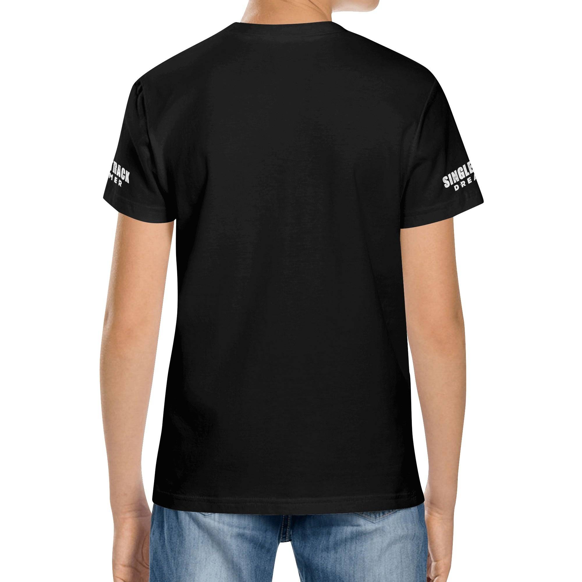BOYS T SHIRT | BIKE NINJA | BLACK | XS - XL - Single Track Dreamer