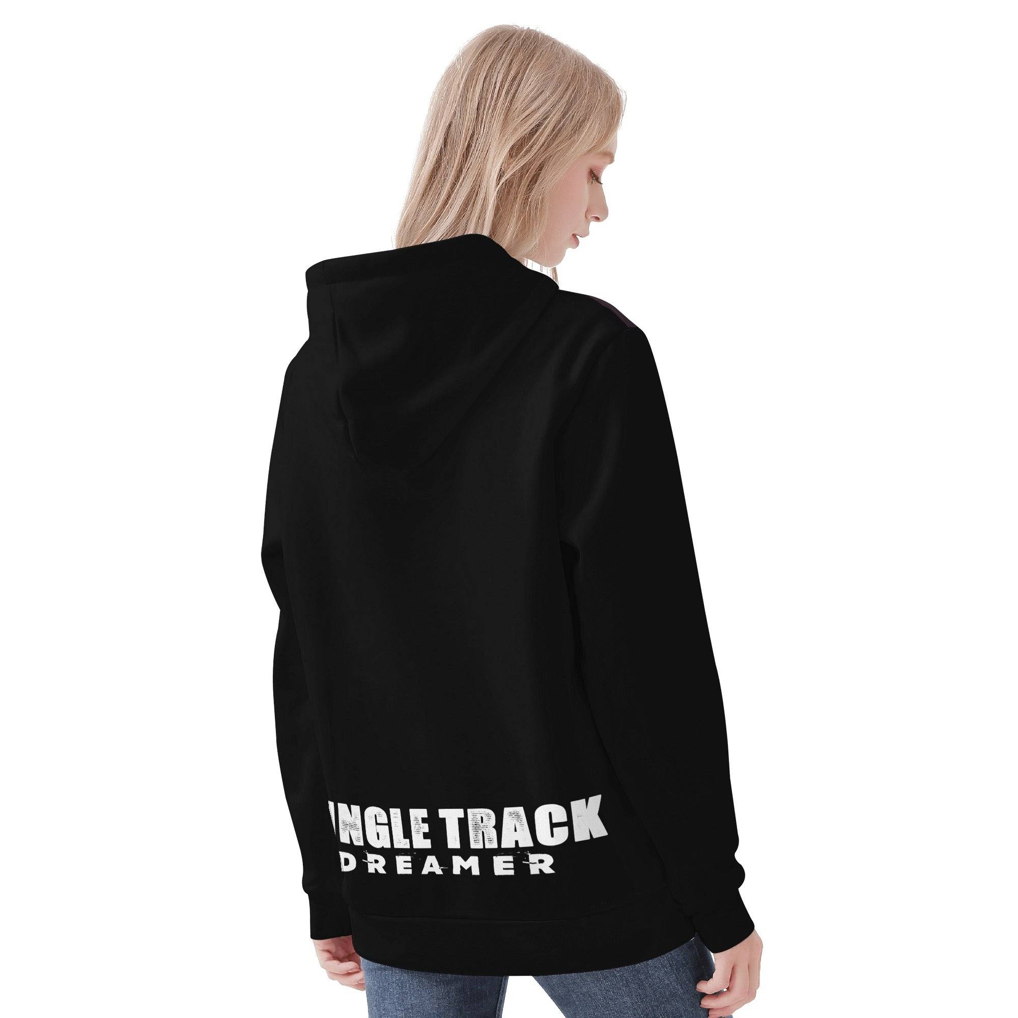 Women's All Over Print Hoodie - Single Track Dreamer