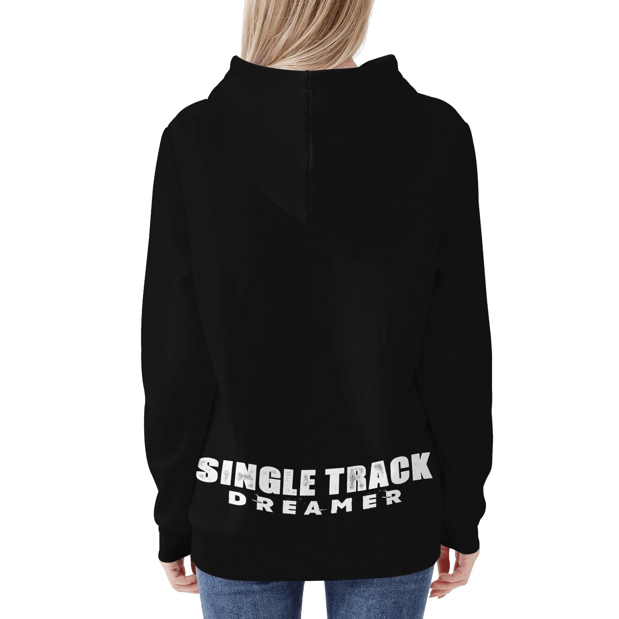 Women's All Over Print Hoodie - Single Track Dreamer