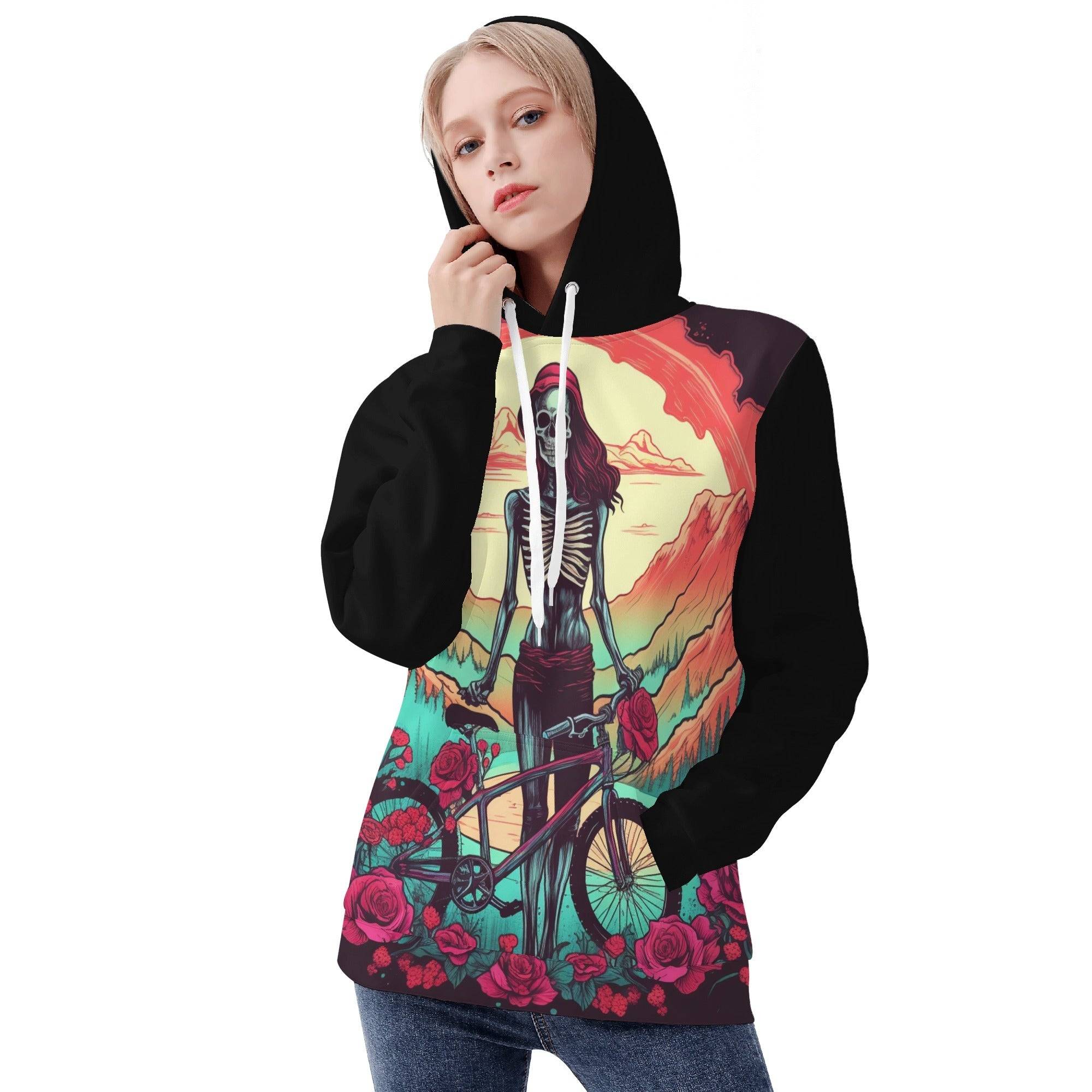 Women's All Over Print Hoodie - Single Track Dreamer