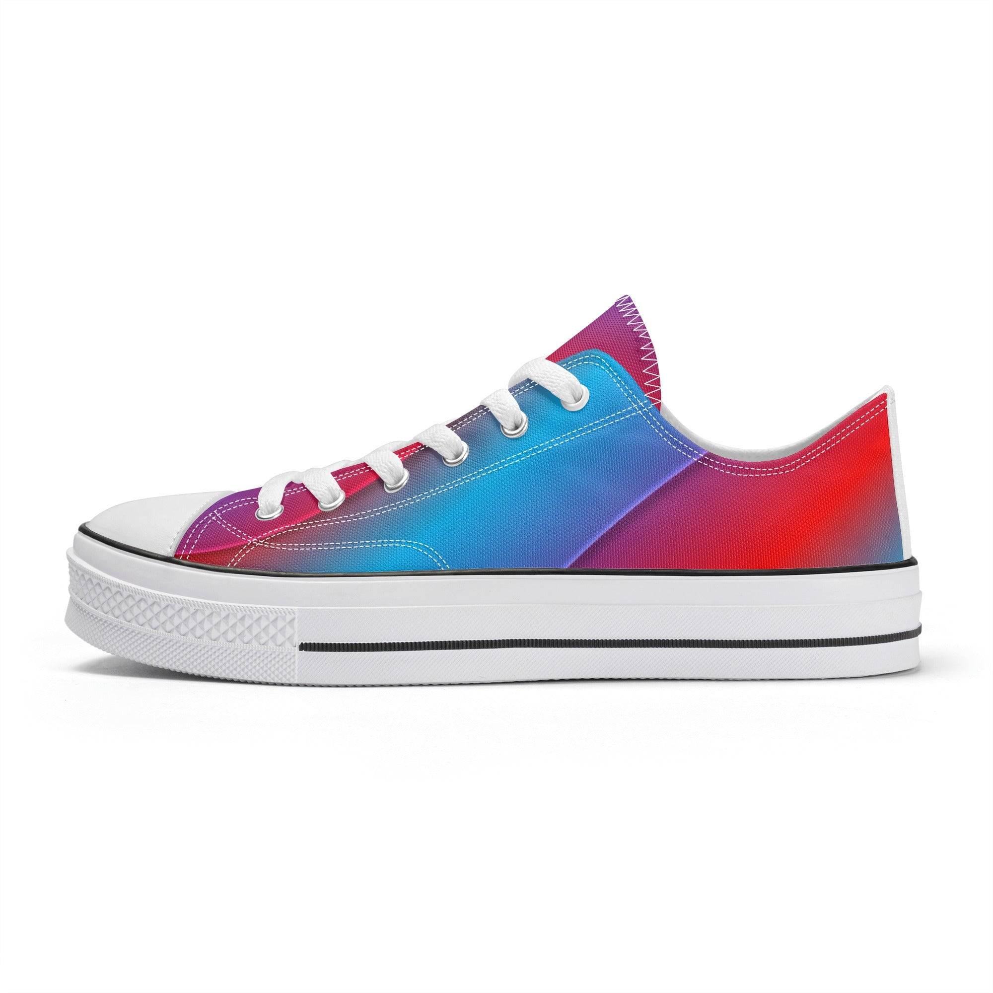 Women's Classic Low Top Canvas Shoes - Single Track Dreamer