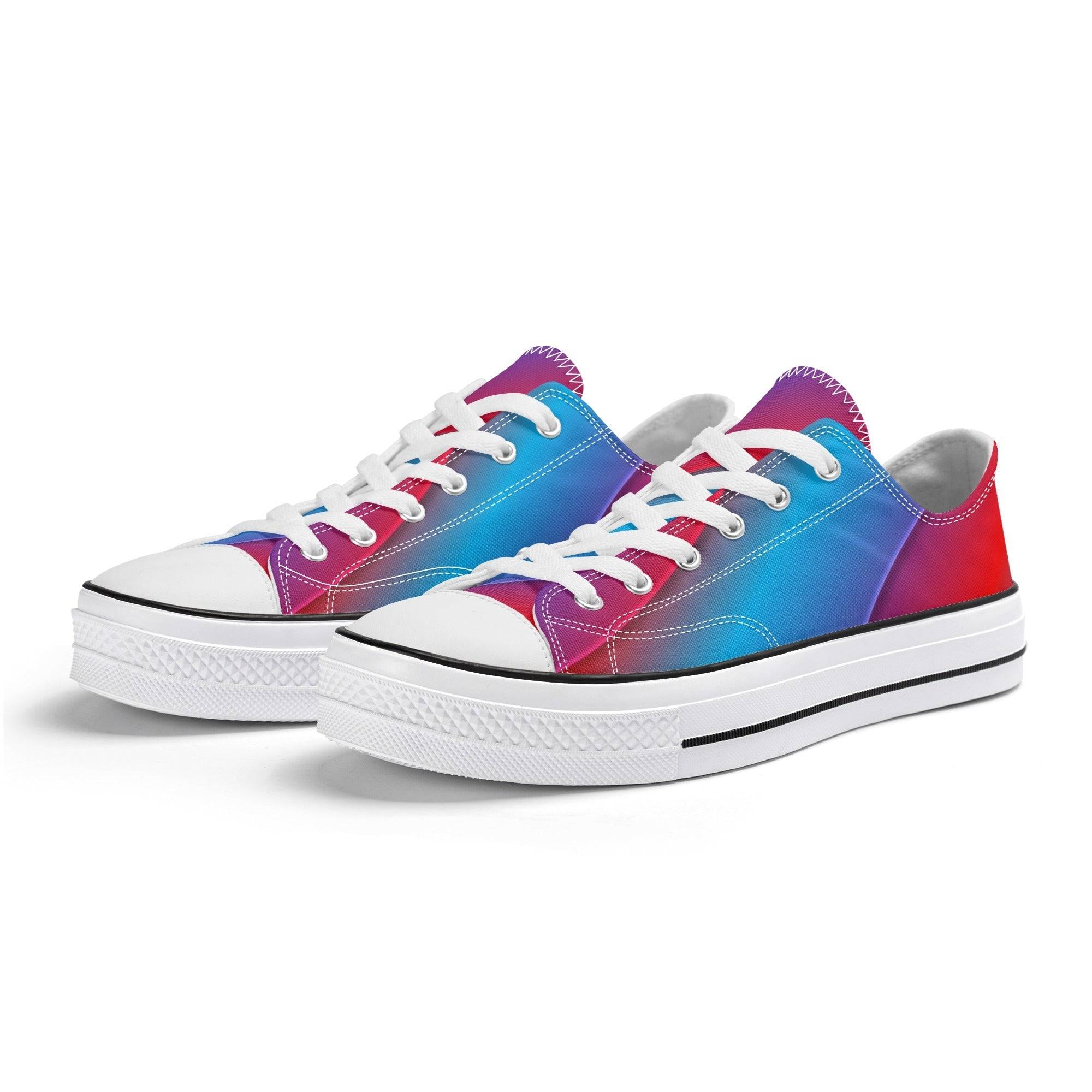 Women's Classic Low Top Canvas Shoes - Single Track Dreamer