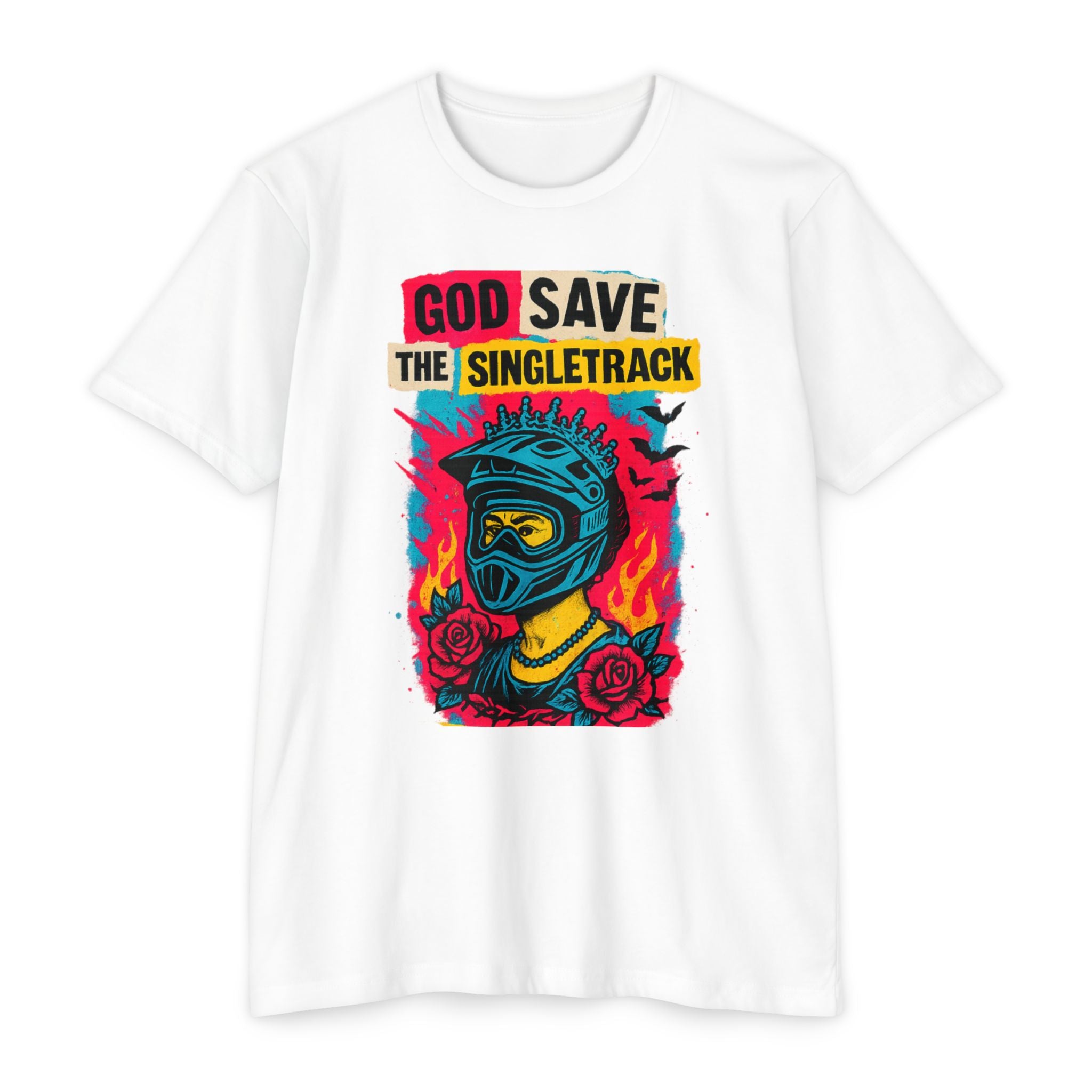 God Save The Singletrack - Men's Jersey Tee for Mountain Bikers