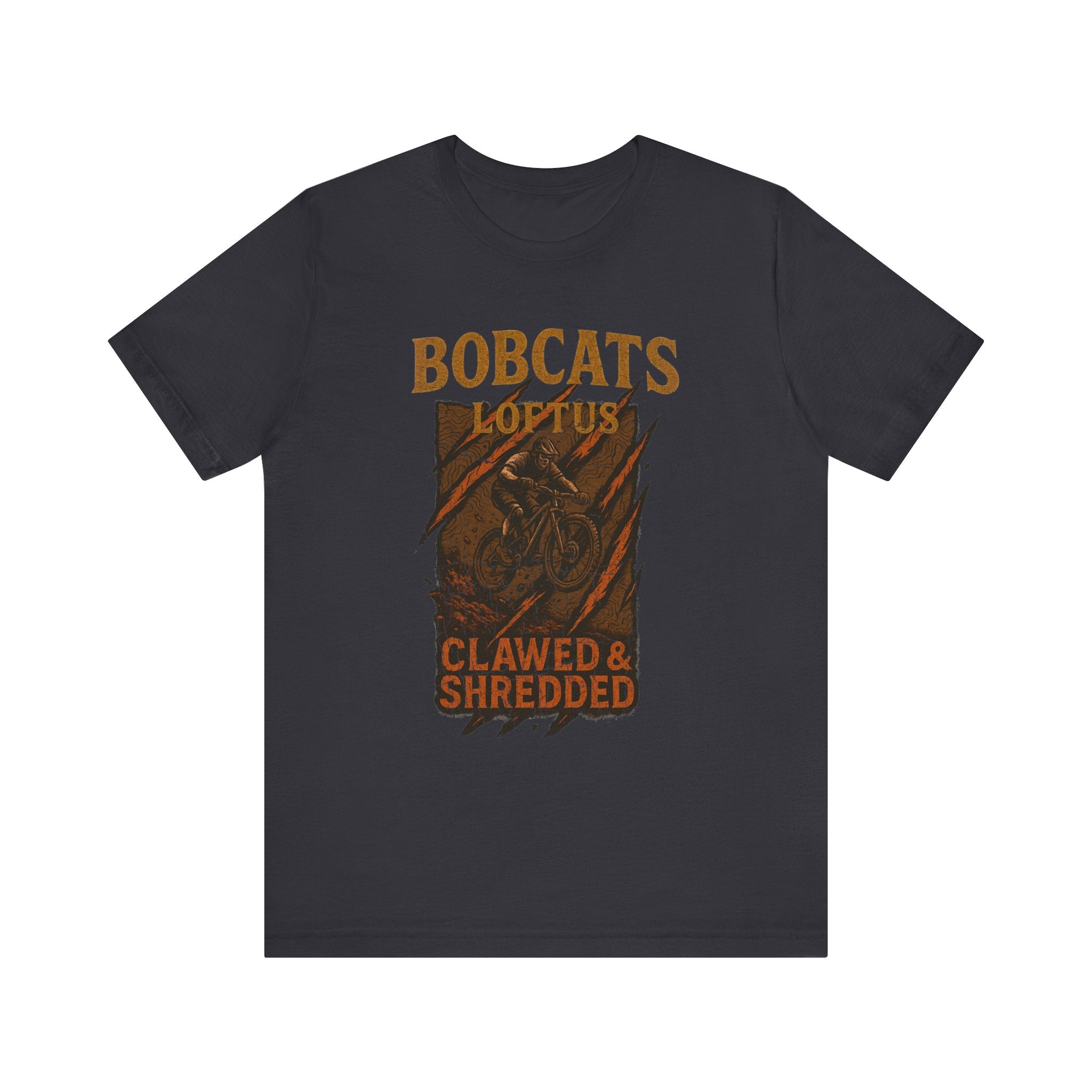 Bobcats Clawed & Shredded Men's Jersey Tee - Perfect for MTB Enthusiasts