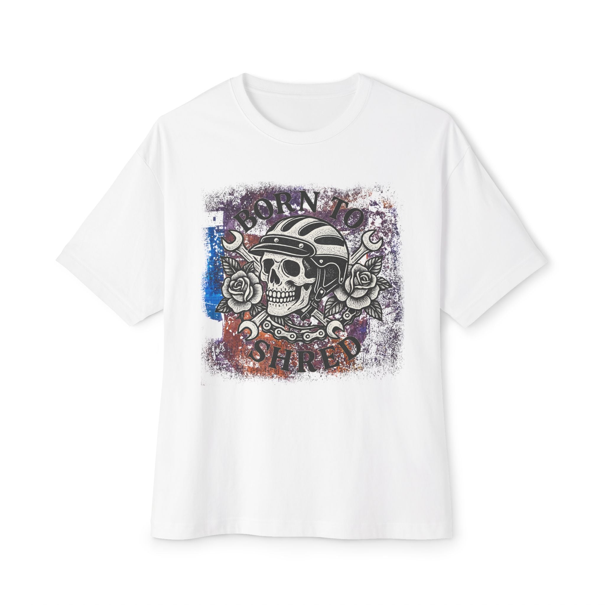 Born to Shred Oversized Skull Women's Tee