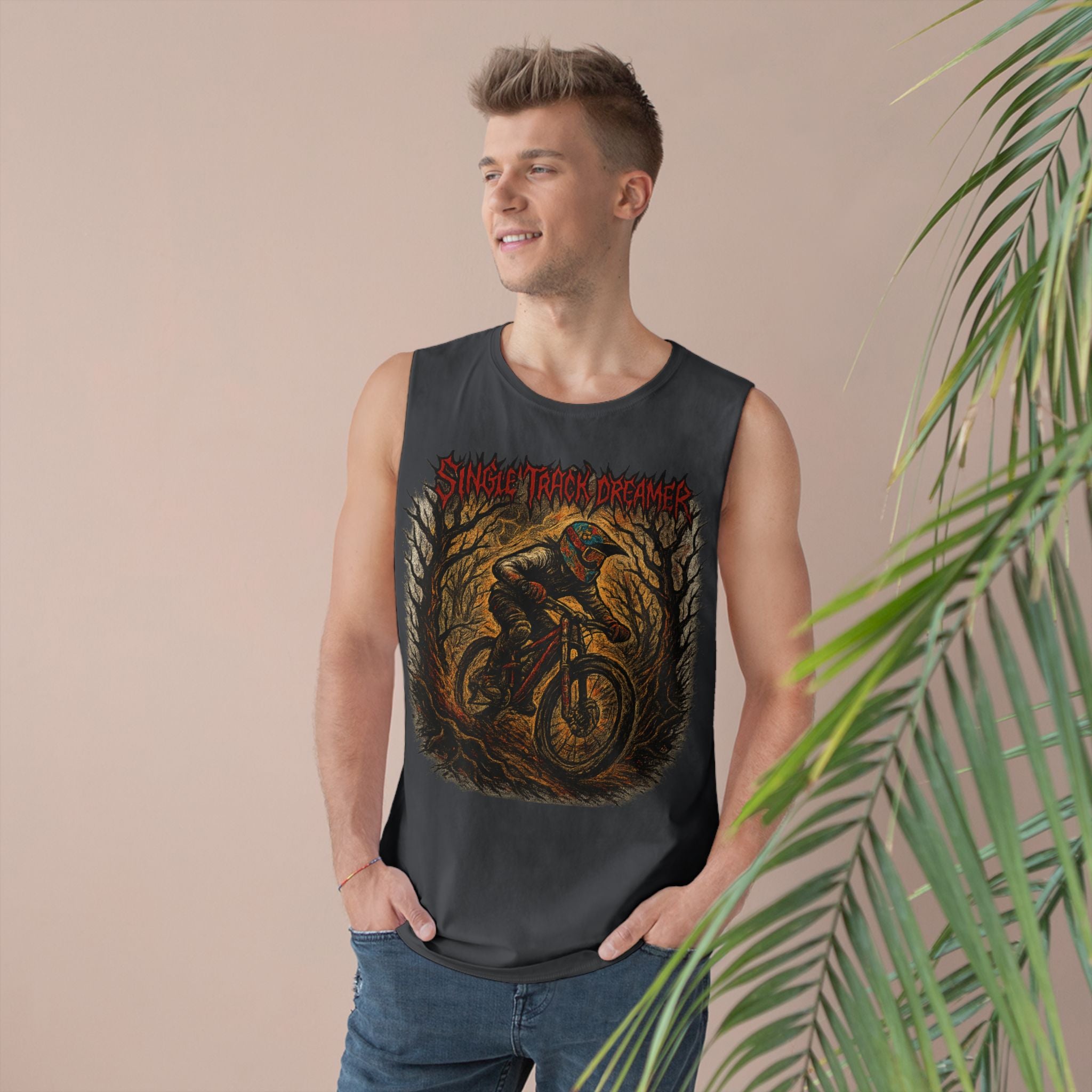 Men's Tank - Mountain Biking Graphic Tee