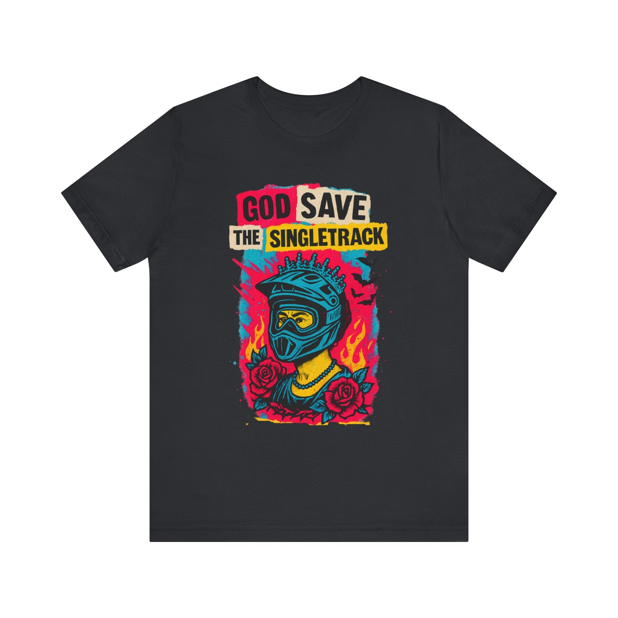 God Save The Singletrack - Men's Jersey Tee for Mountain Bikers