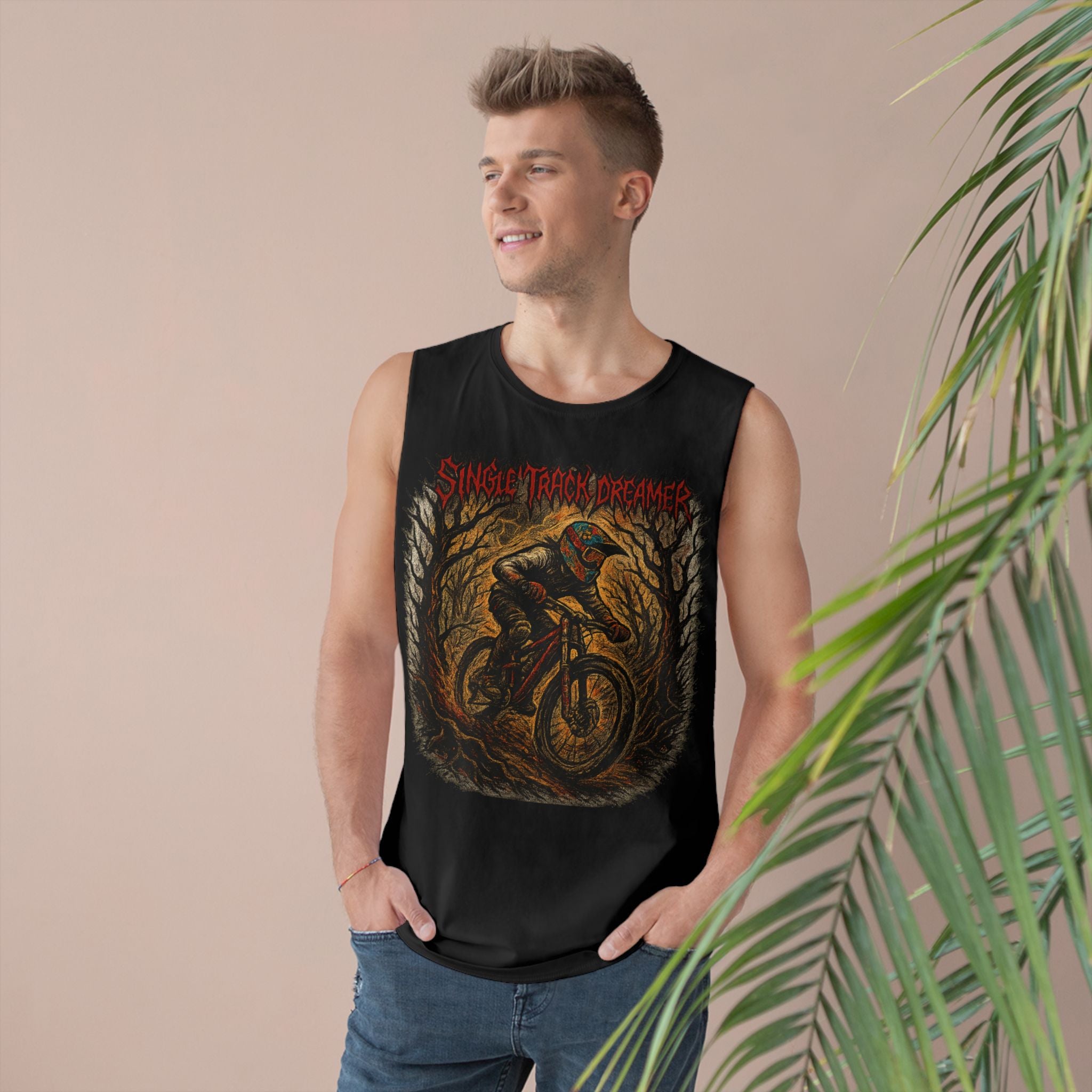Men's Tank - Mountain Biking Graphic Tee