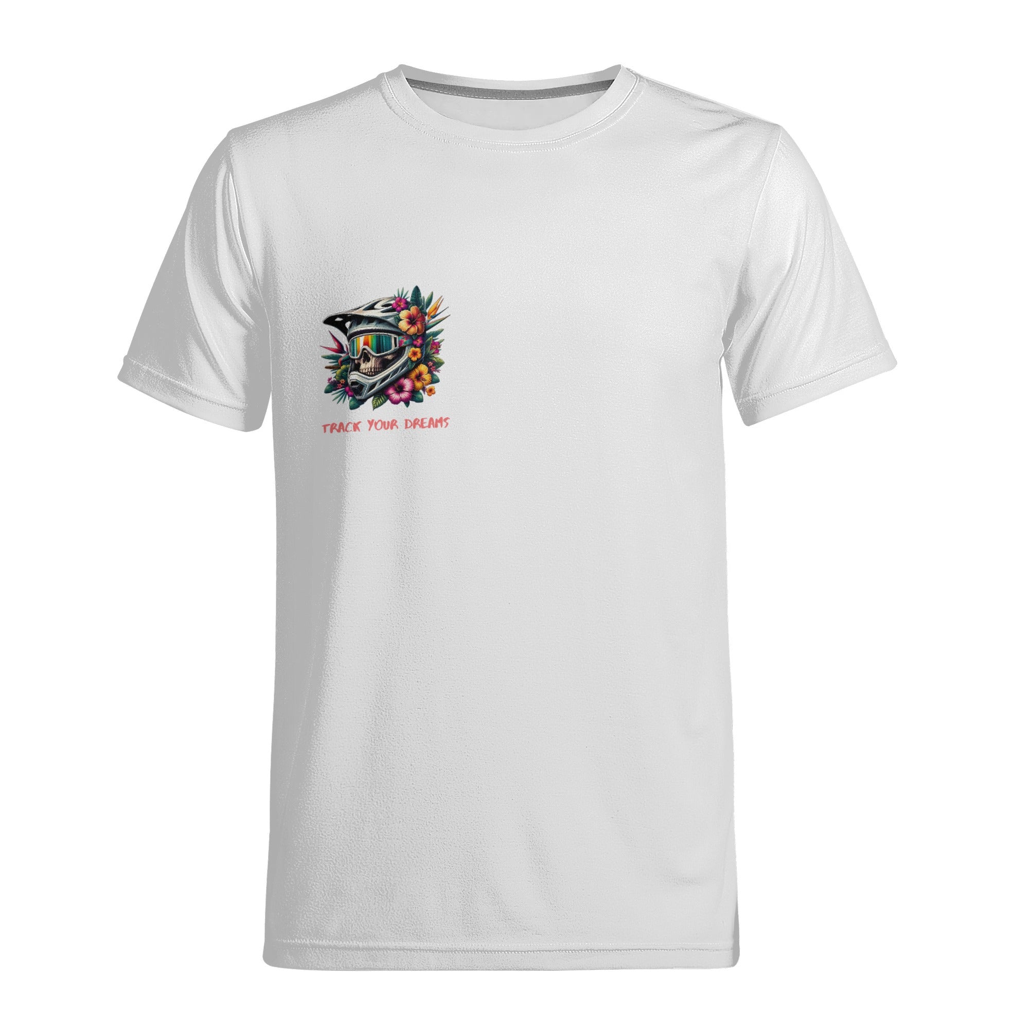Mens T-Shirt | Track Your Dreams Skull