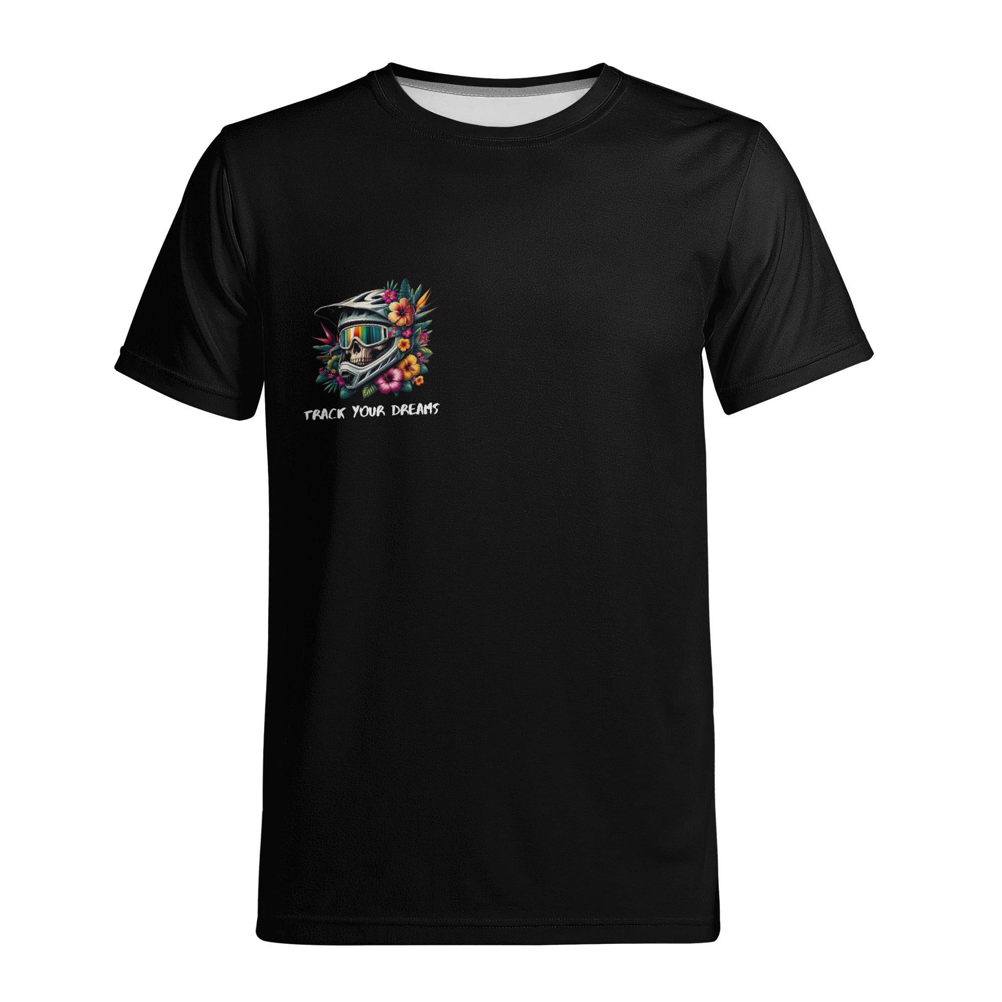 Mens T-Shirt | Track You Dreams Skull, Black
