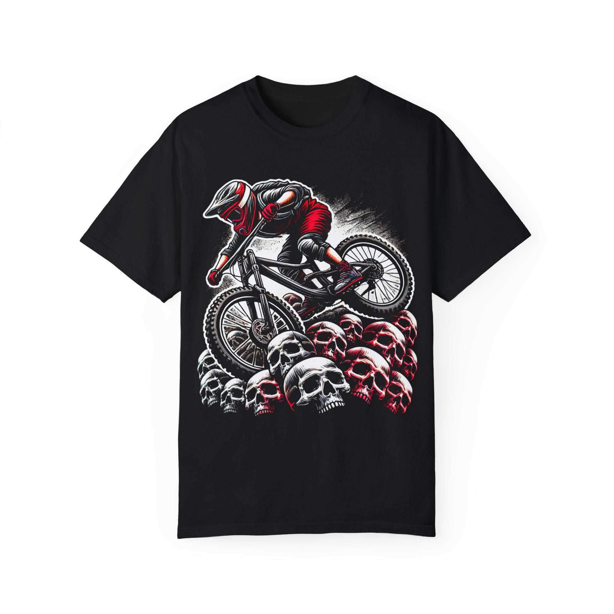 Single Track Dreamer Skull Mountain Bike T-Shirt – Ideal Gift for MTB Enthusiasts
