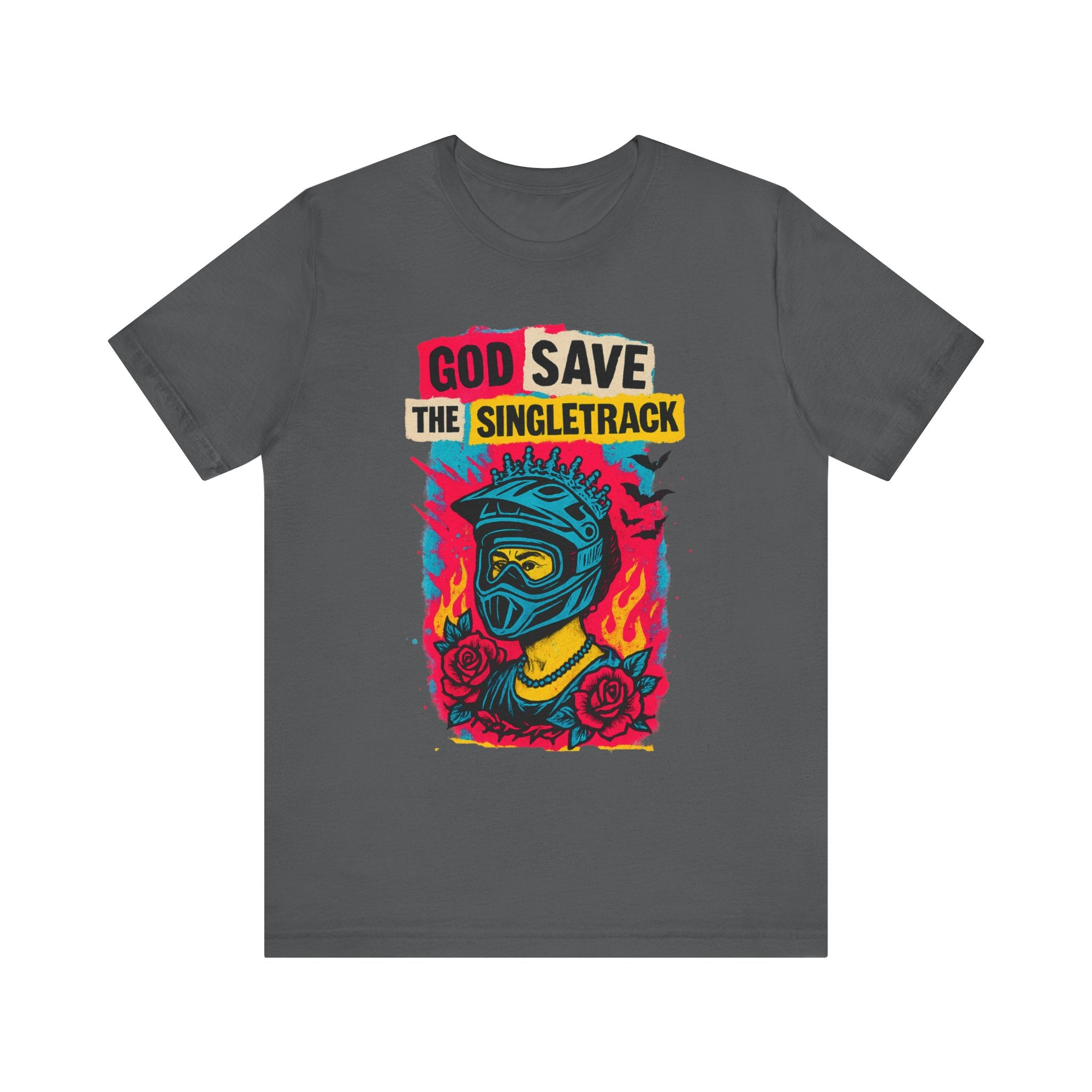 God Save The Singletrack - Men's Jersey Tee for Mountain Bikers