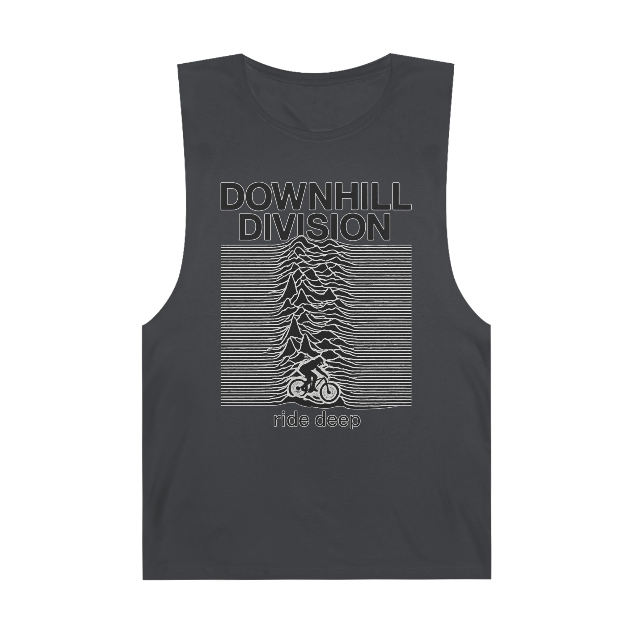 Men's Downhill Division Tank - Ride Deep Graphic Tee for Mountain Bikers