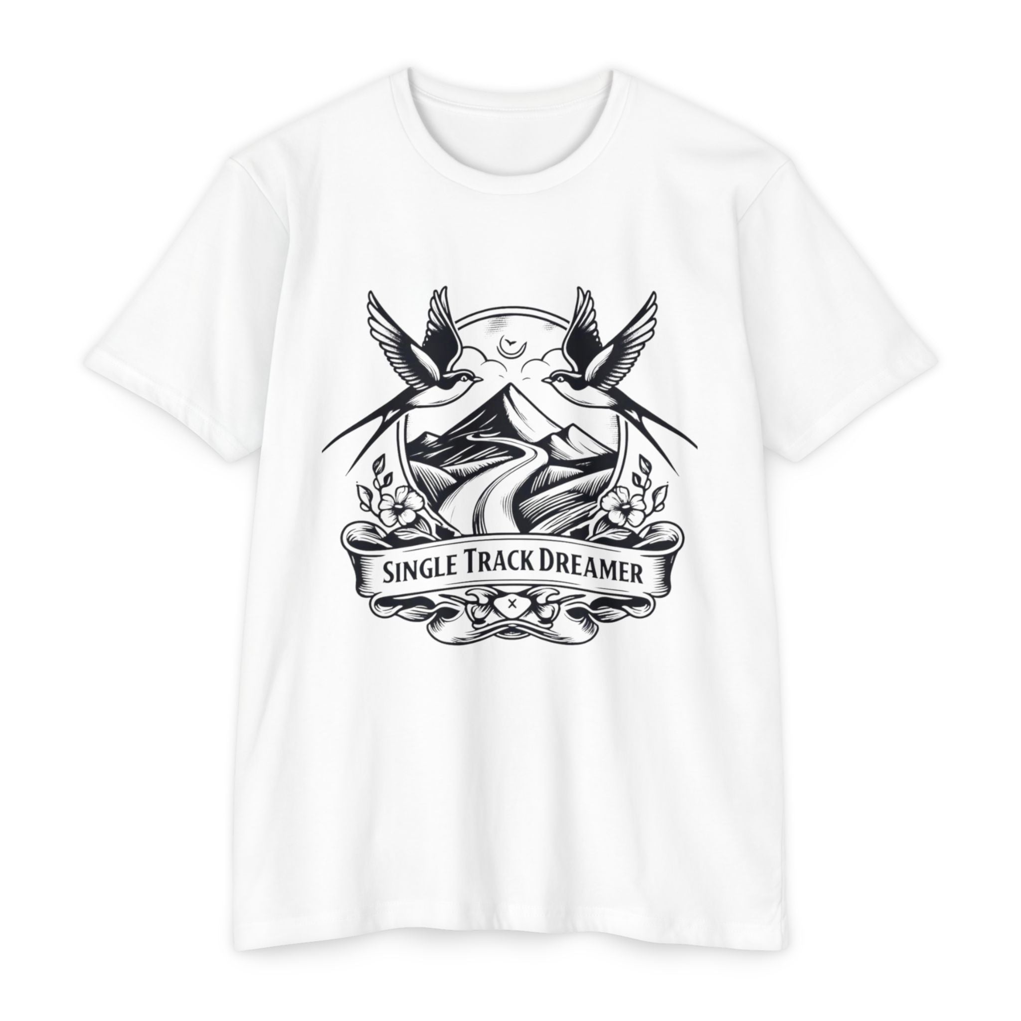 Swallows & Trails | Single Track Dreamer Vintage Rider Tee