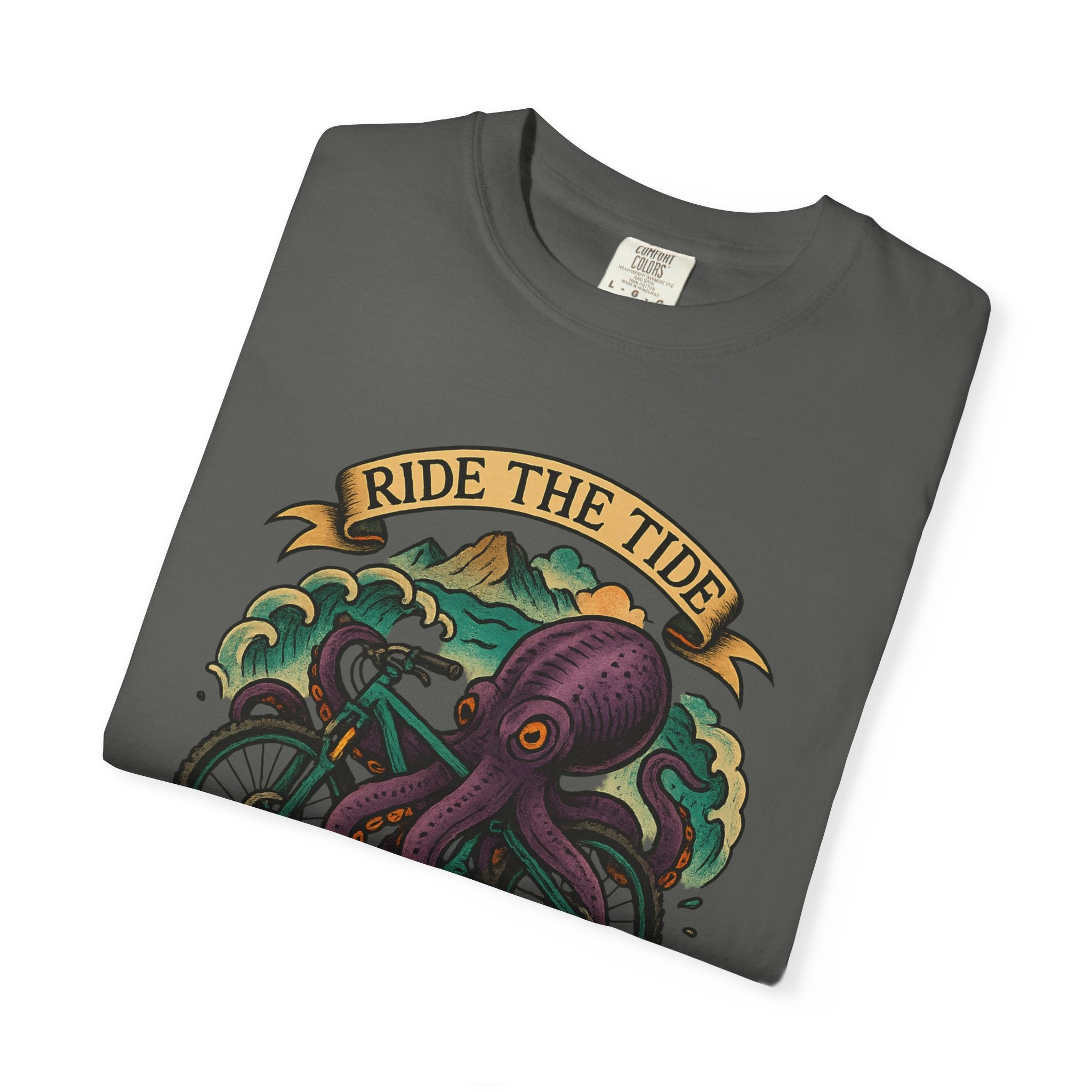 Ride the Tide – Men's Garment-Dyed T-Shirt by Single Track Dreamer