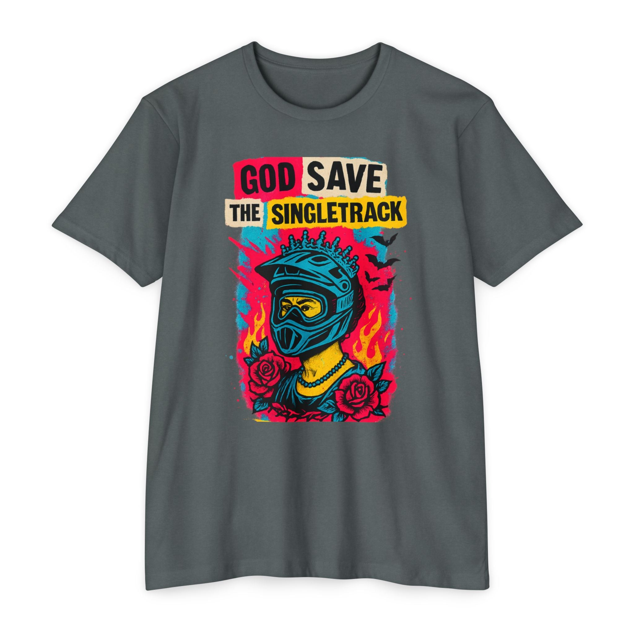 God Save The Singletrack - Men's Jersey Tee for Mountain Bikers