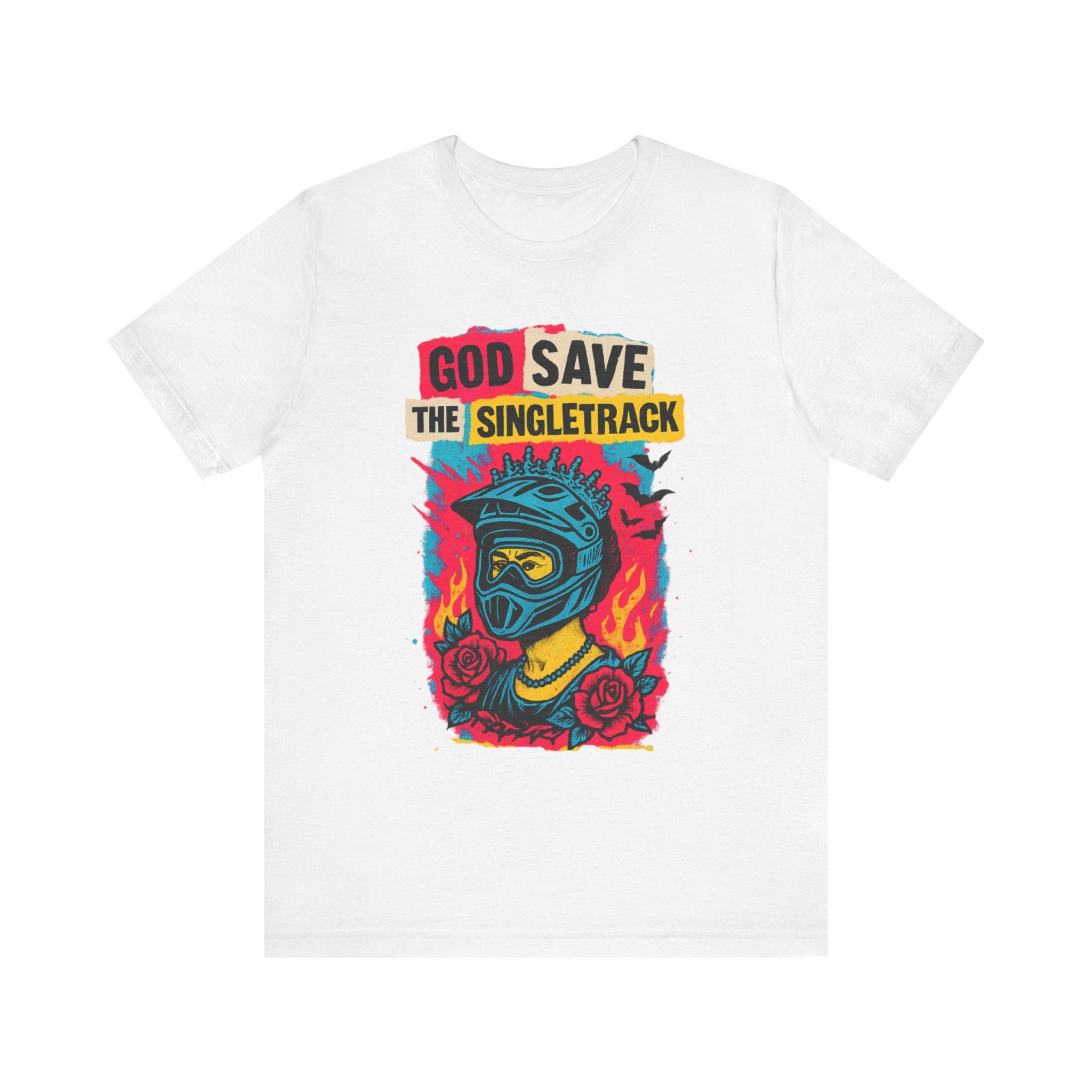 God Save The Singletrack - Men's Jersey Tee for Mountain Bikers
