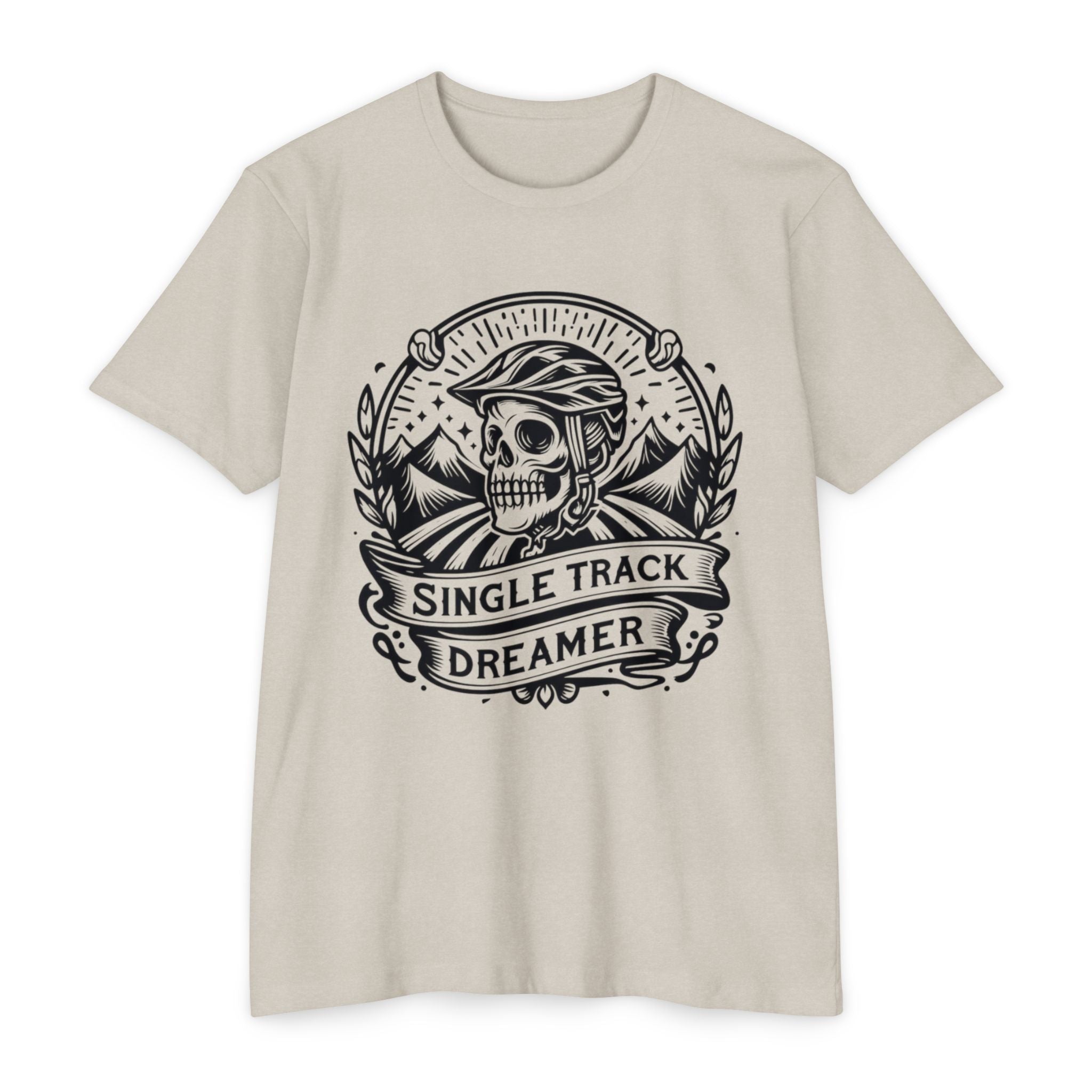 Skull Mountain Bike T-Shirt – Single Track Dreamer MTB Tee