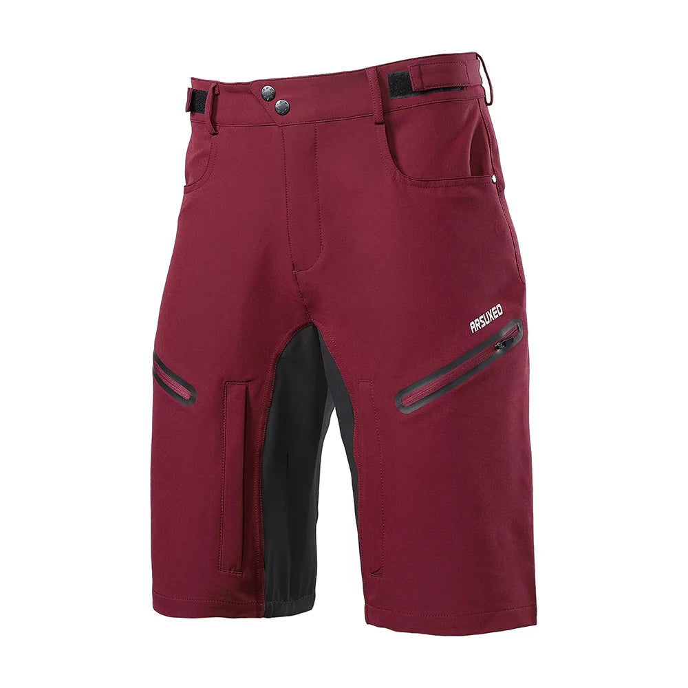 ARSUXEO MTB Shorts - Breathable Cycling Shorts with Pockets