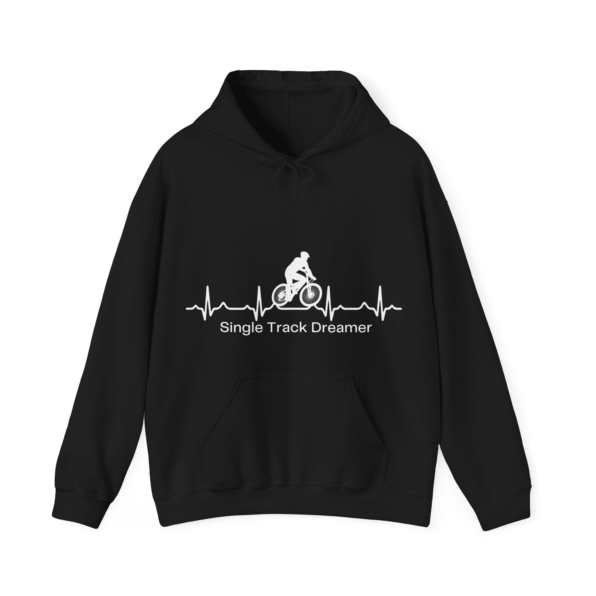 Single Track Dreamer MTB Heartbeat Hoodie – Mountain Biking  Sweatshirt