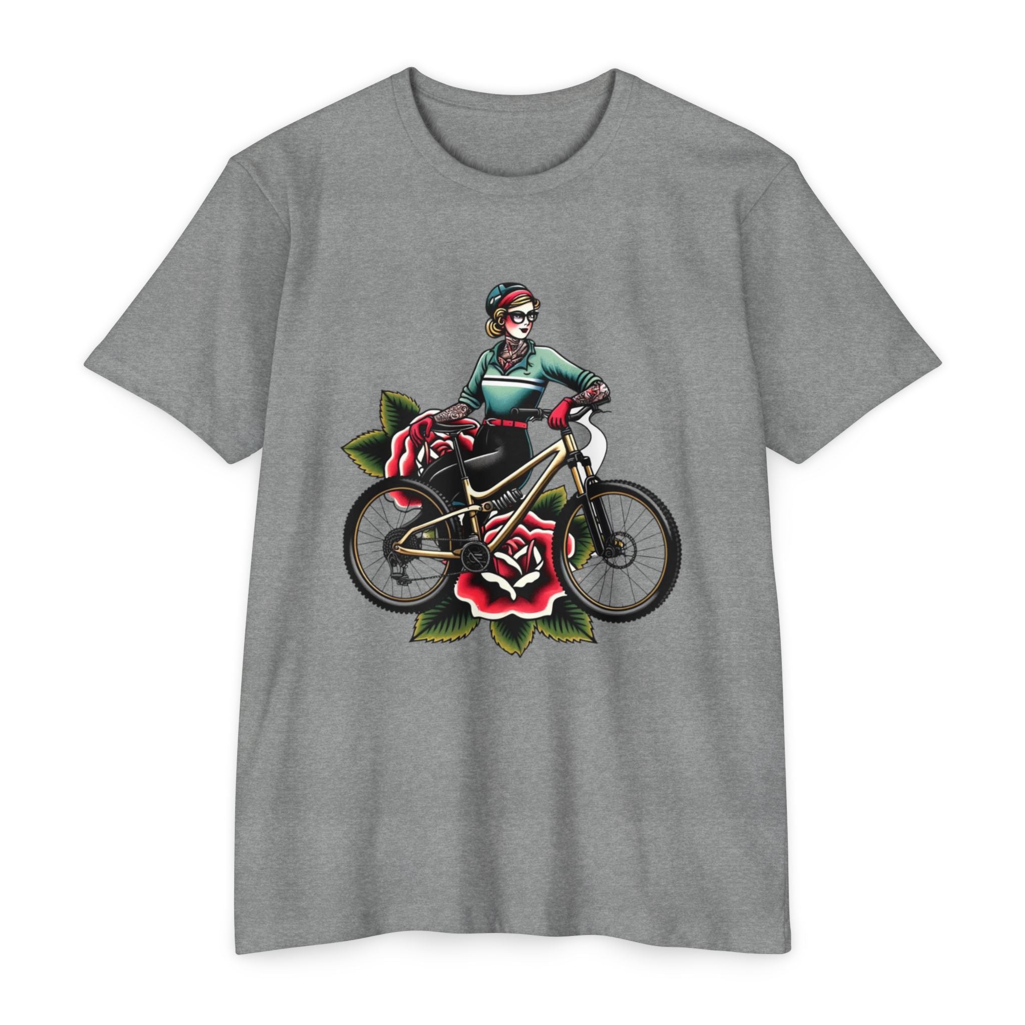 Tattooed Rider | Vintage Rose MTB Tee