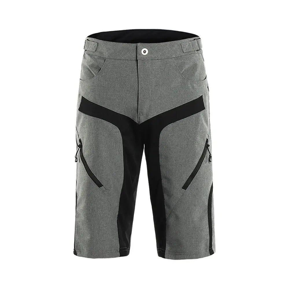 a picture of a grey shorts with black accents