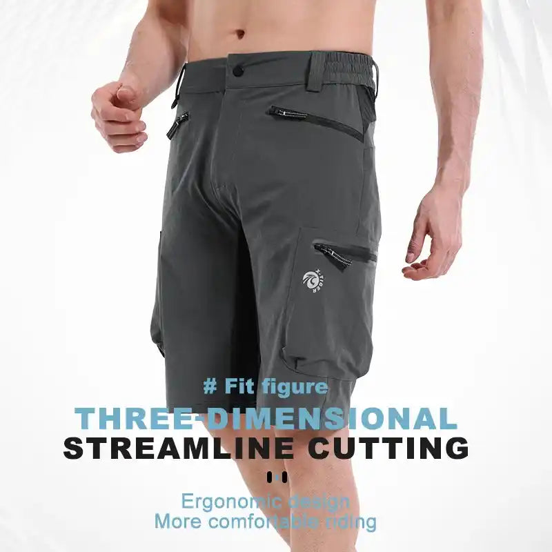 X-TIGER mountain cycling shorts with ergonomic 3D cut design for a better fit and enhanced comfort during active rides.