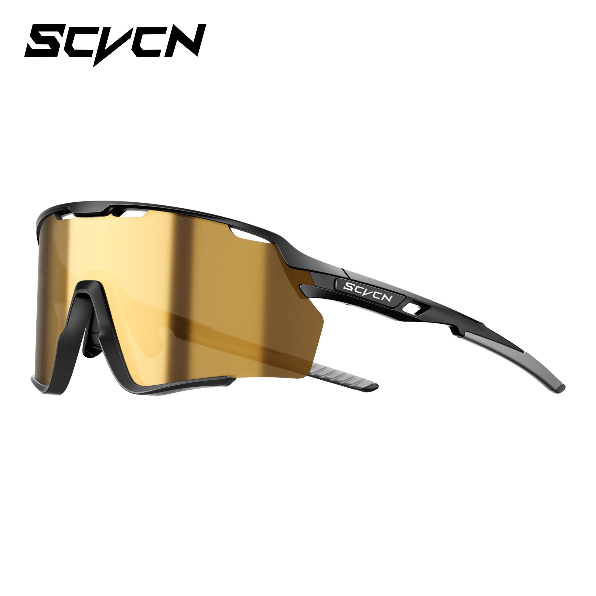 High-performance cycling glasses with UV400 lenses and anti-slip nose pads, ideal for biking, hiking, and all-weather outdoor activities.