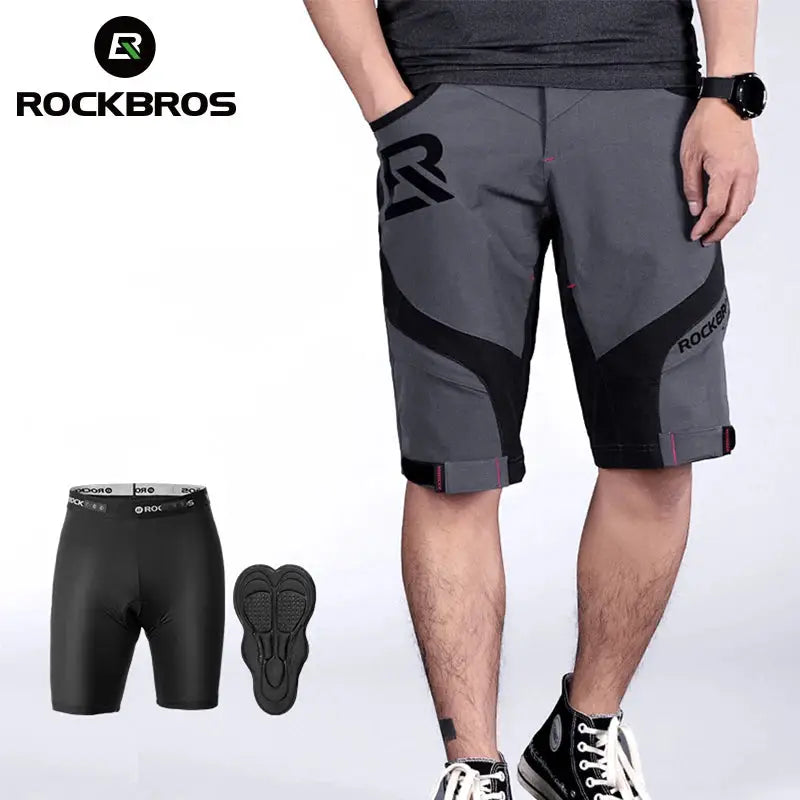 a man wearing a pair of shorts and sneakers