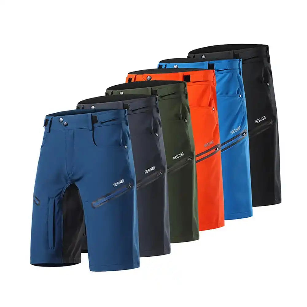 ARSUXEO Men Cycling Shorts with Pockets for Outdoor Sports