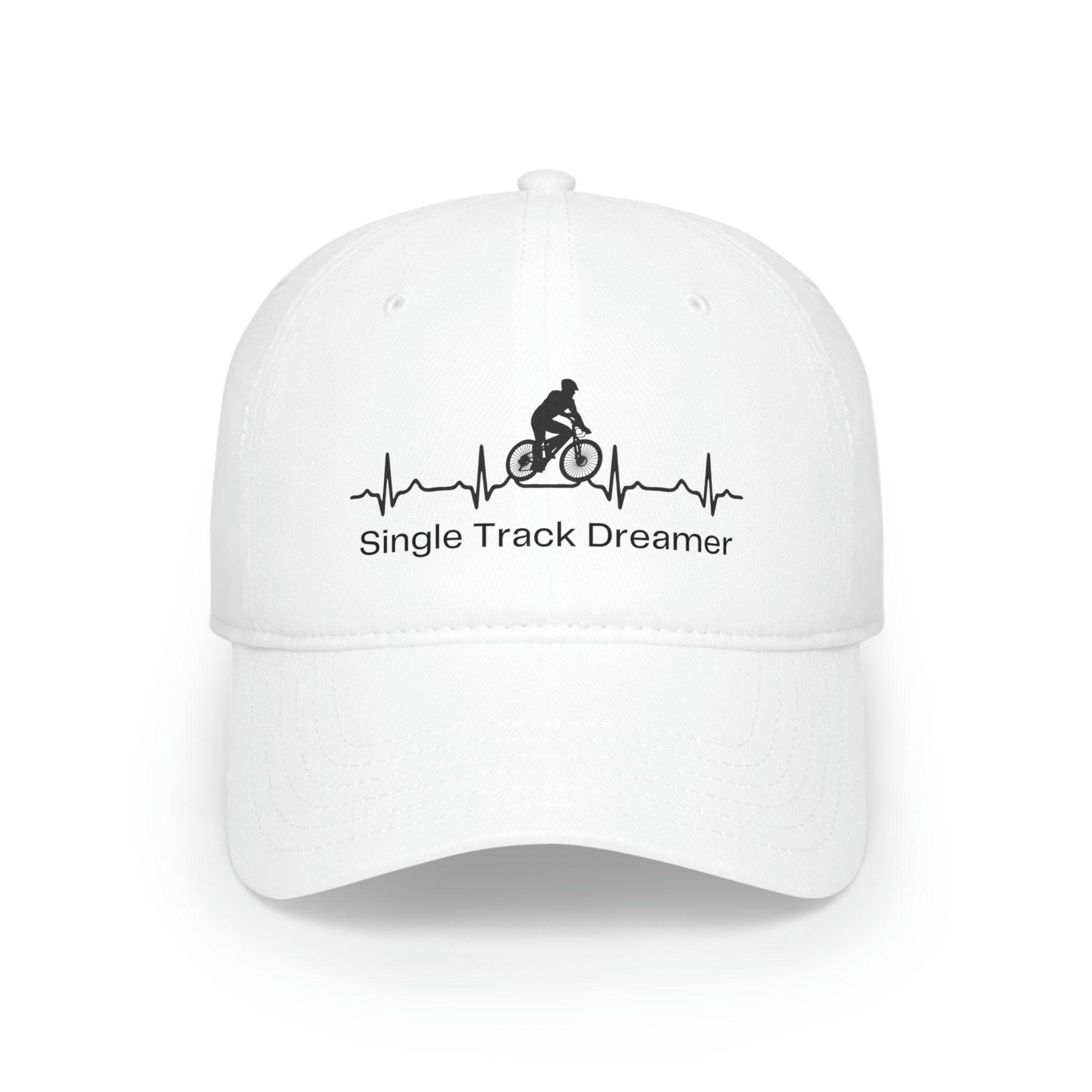 BASEBALL CAP | SINGLE TRACK DREAMER HEART BEAT | WHITE | ONE SIZE FITS ALL - Single Track Dreamer