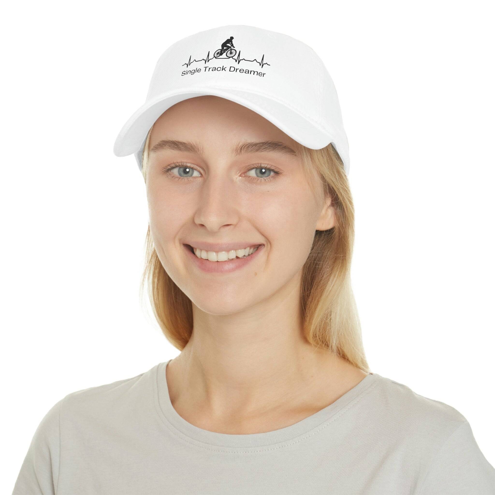 BASEBALL CAP | SINGLE TRACK DREAMER HEART BEAT | WHITE | ONE SIZE FITS ALL - Single Track Dreamer