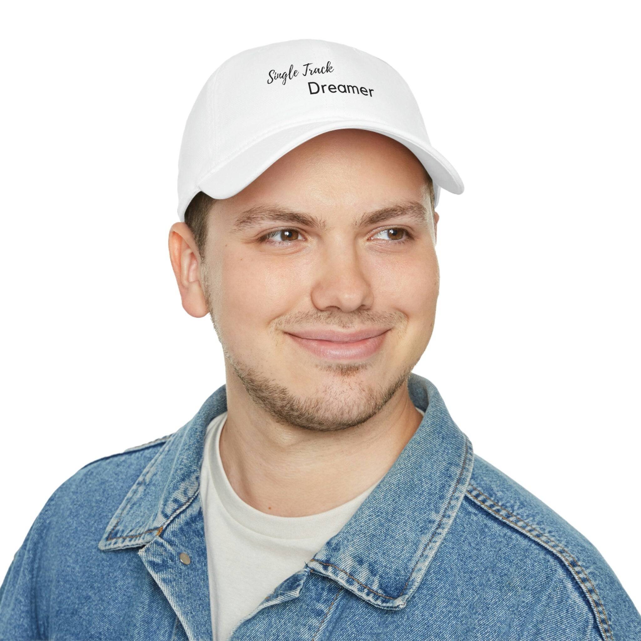 BASEBALL CAP | SINGLE TRACK DREAMER | WHITE | ADJUSTABLE VELCRO STRAP - Single Track Dreamer