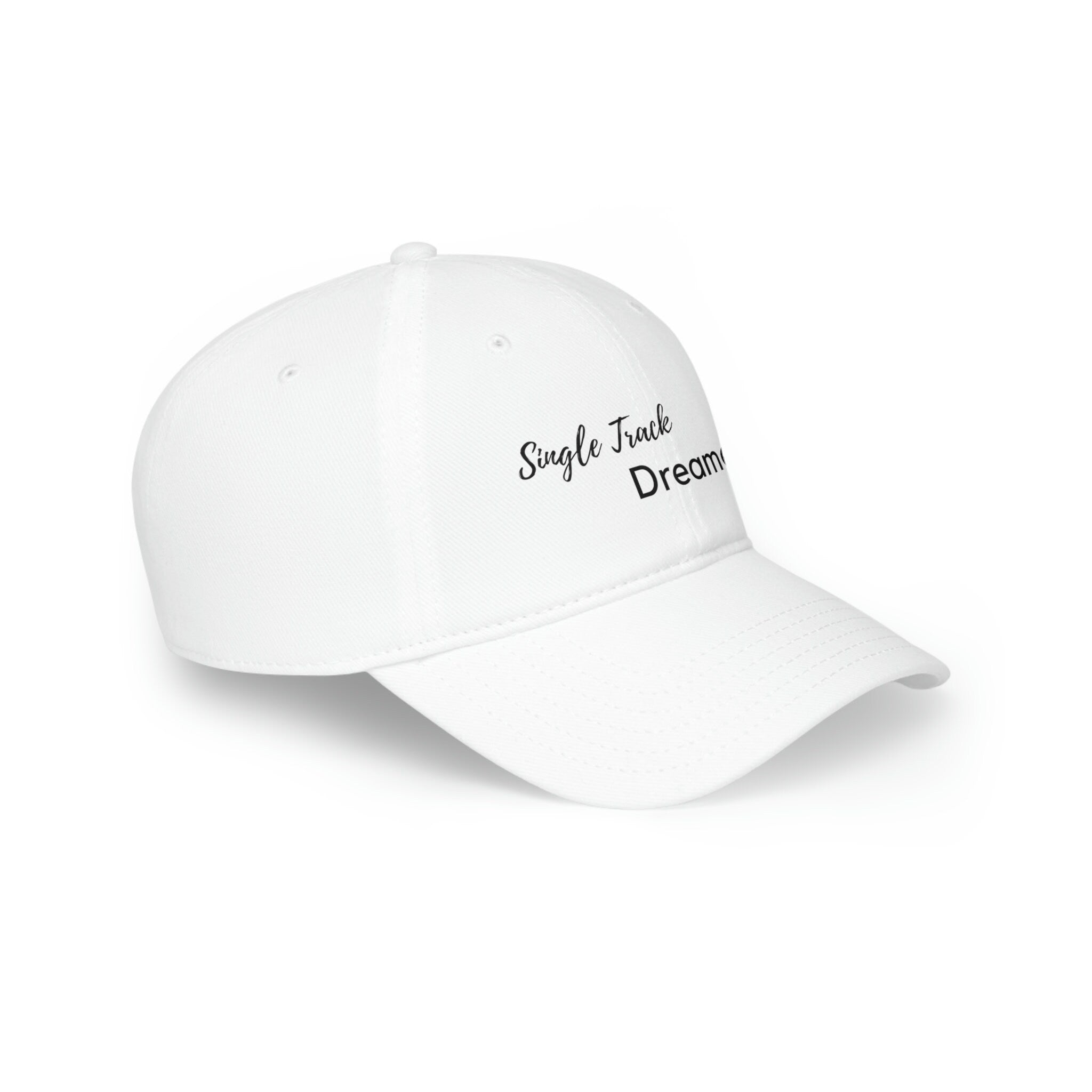 BASEBALL CAP | SINGLE TRACK DREAMER | WHITE | ADJUSTABLE VELCRO STRAP - Single Track Dreamer