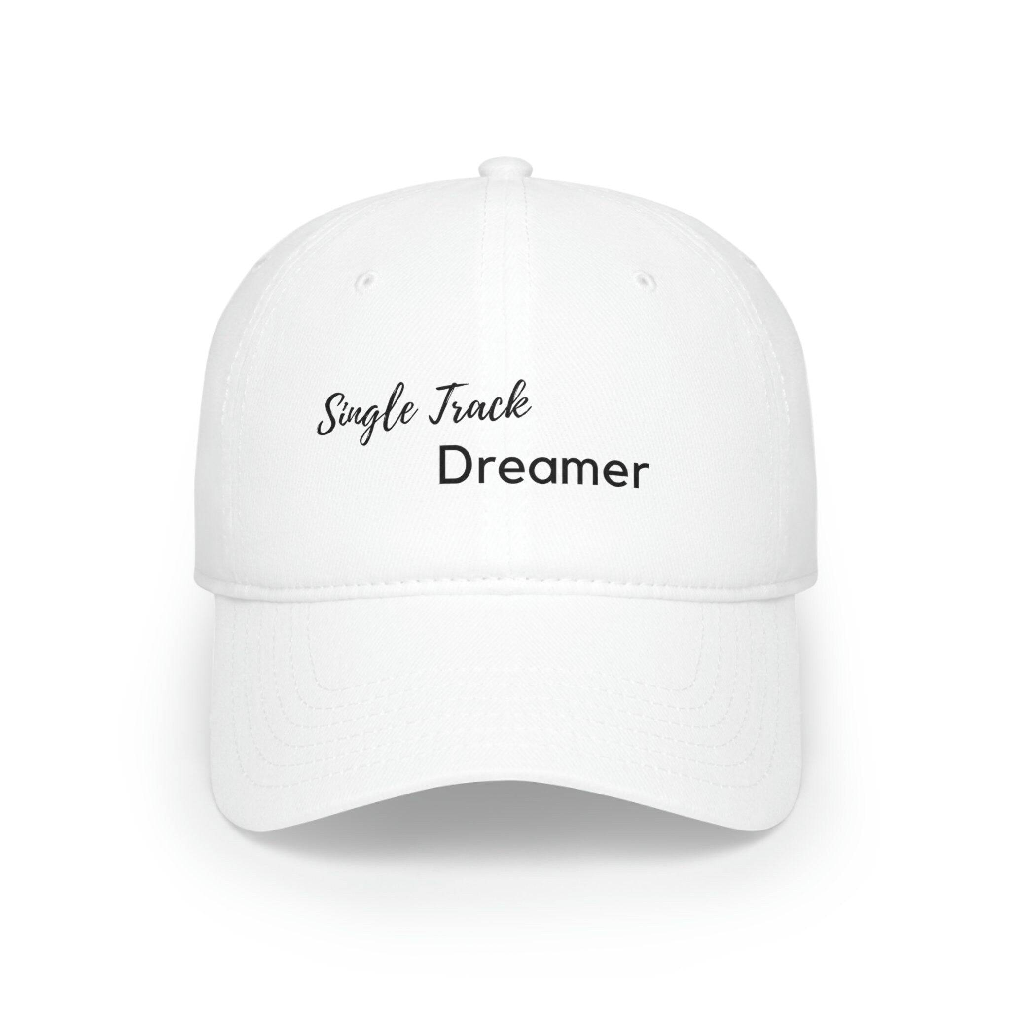 BASEBALL CAP | SINGLE TRACK DREAMER | WHITE | ADJUSTABLE VELCRO STRAP - Single Track Dreamer