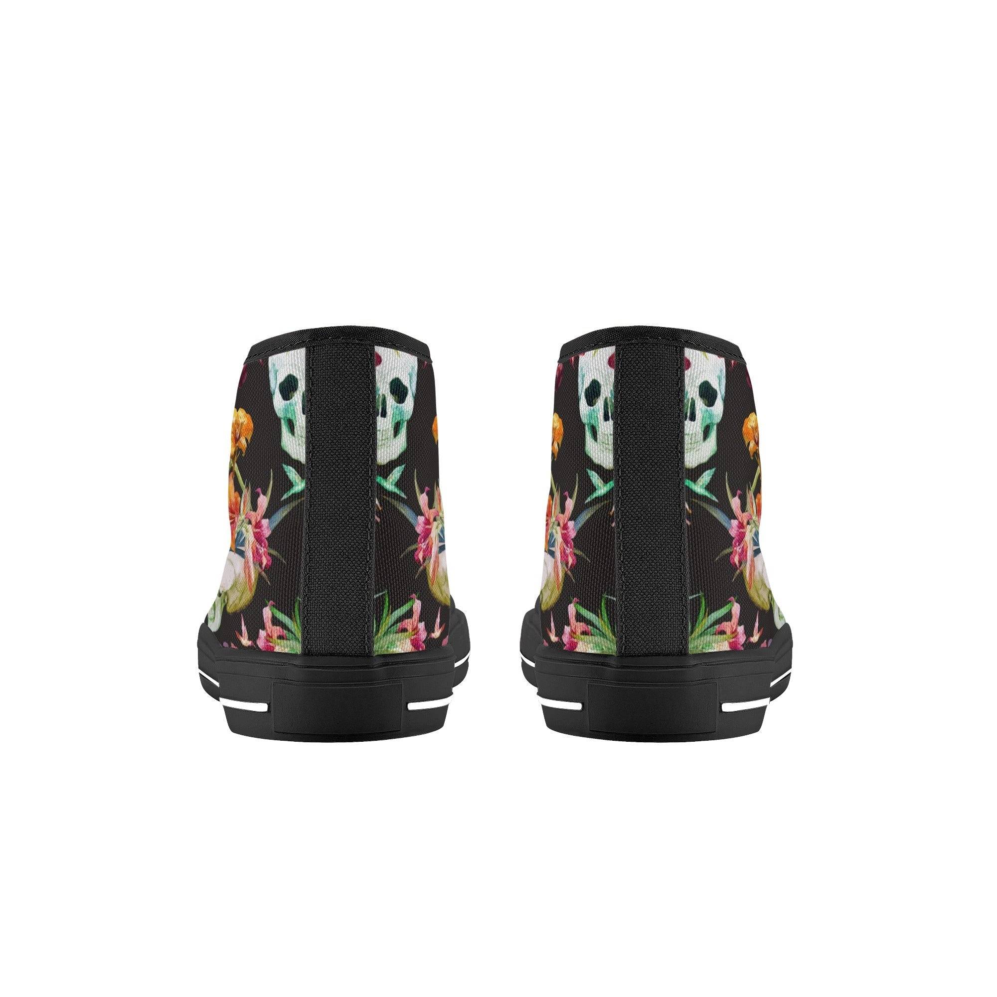 BOYS CONVERSE SHOES | SKULL FLORAL DESIGN | BLACK | SIZE 11 - 3 - Single Track Dreamer