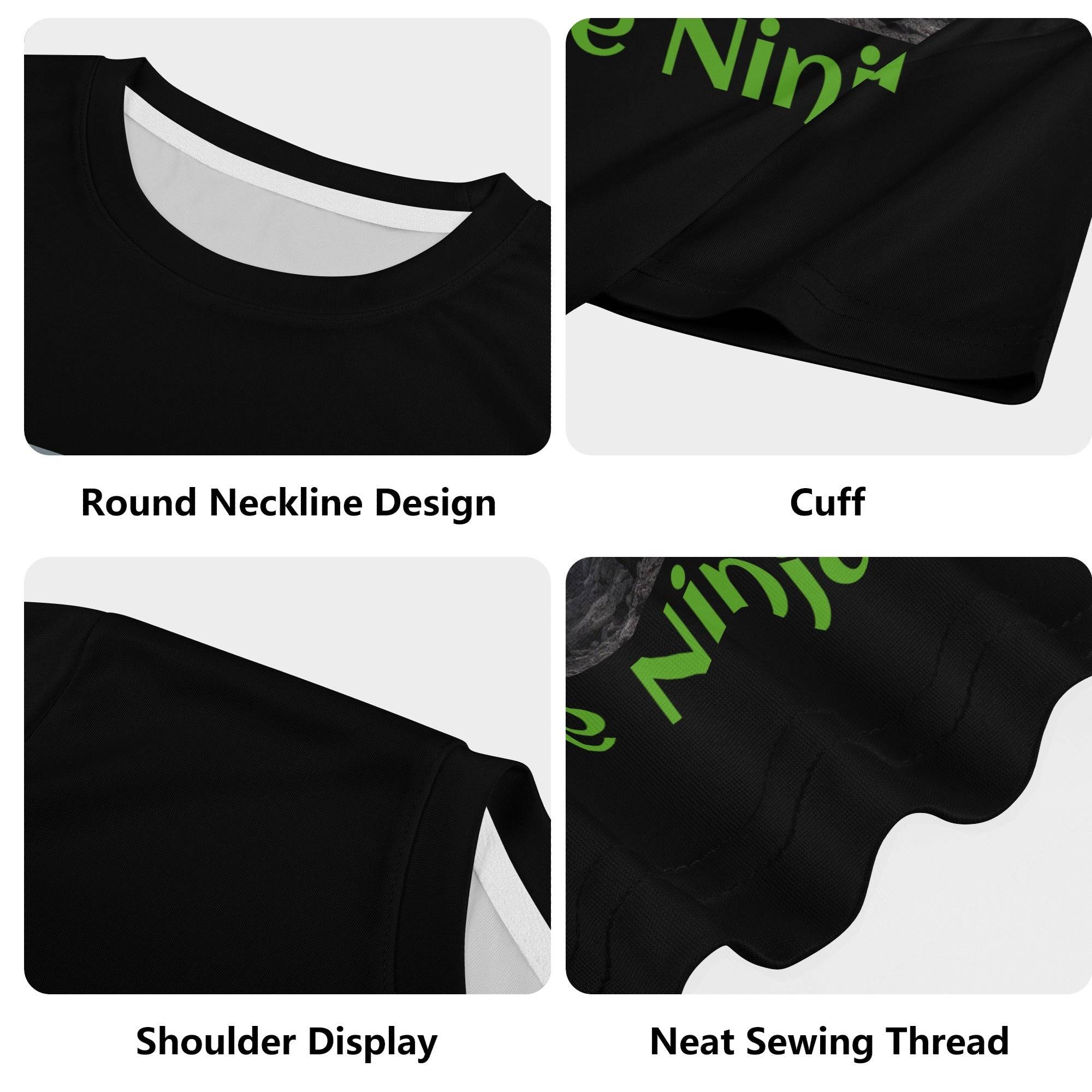 BOYS T SHIRT | BIKE NINJA | BLACK | XS - XL - Single Track Dreamer