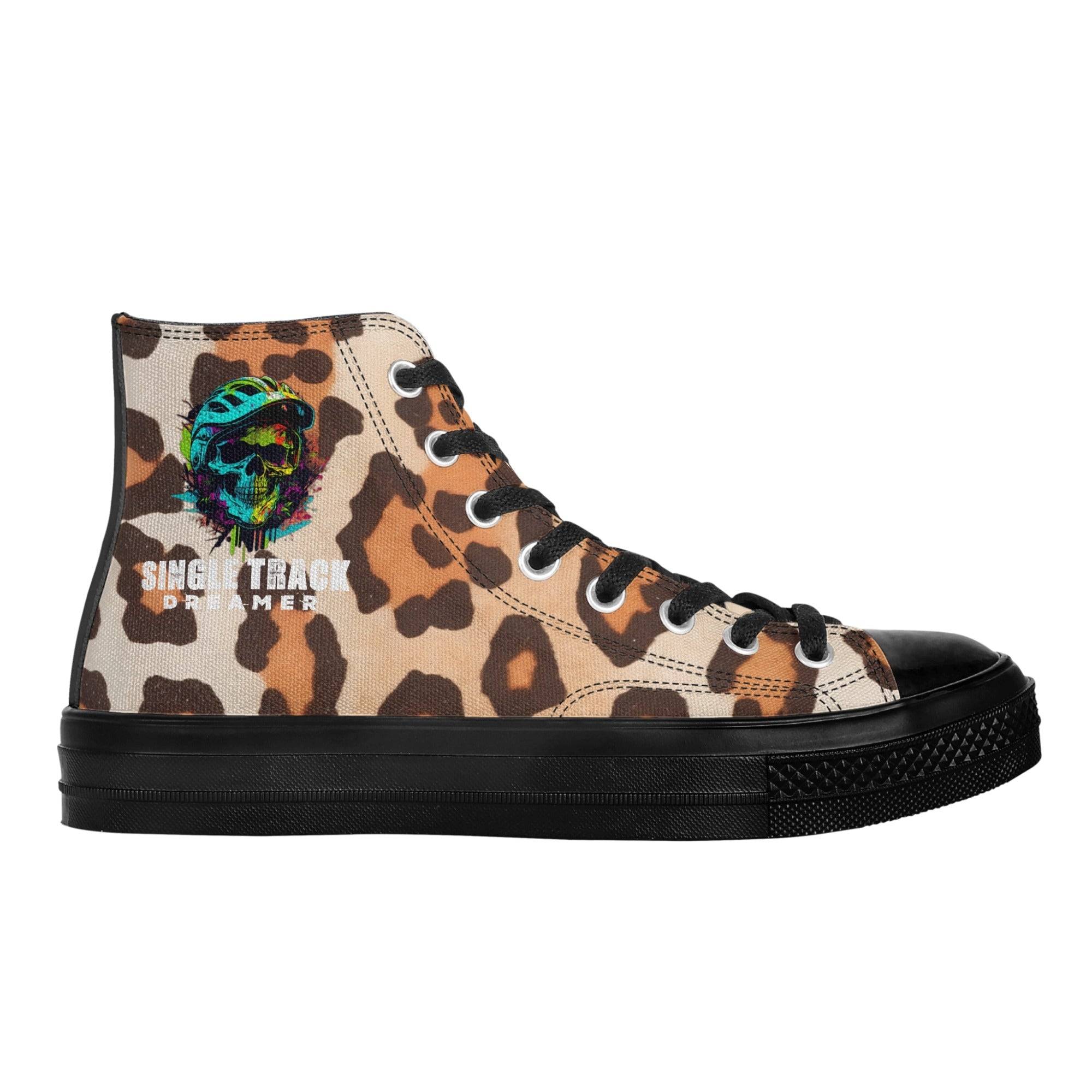 MEN'S CANVAS CONVERSE | LEOPRAD PRINT | BLACK | SIZES US 5 - US 11 - Single Track Dreamer