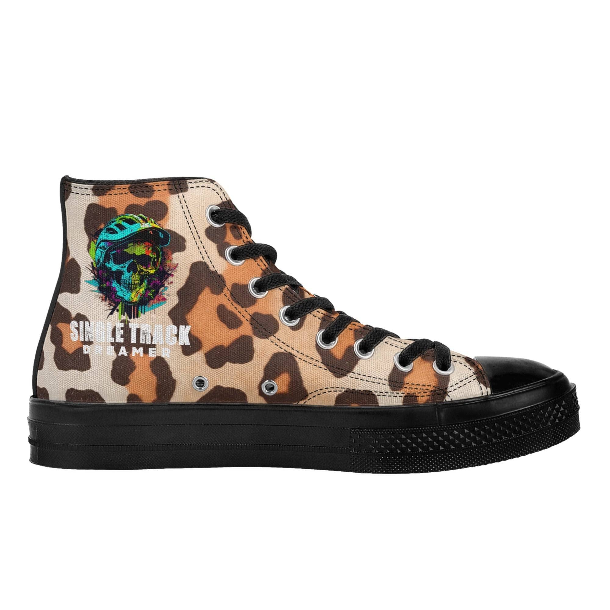 MEN'S CANVAS CONVERSE | LEOPRAD PRINT | BLACK | SIZES US 5 - US 11 - Single Track Dreamer