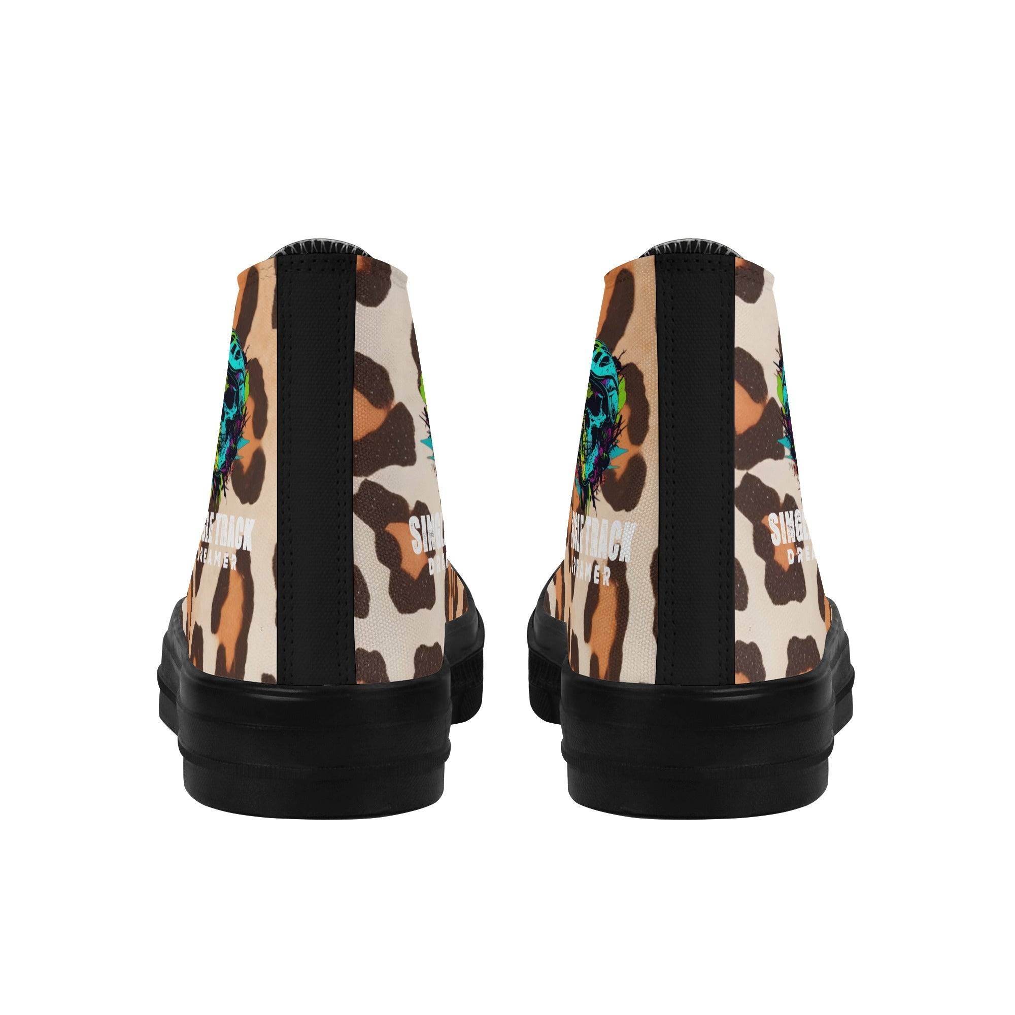 MEN'S CANVAS CONVERSE | LEOPRAD PRINT | BLACK | SIZES US 5 - US 11 - Single Track Dreamer