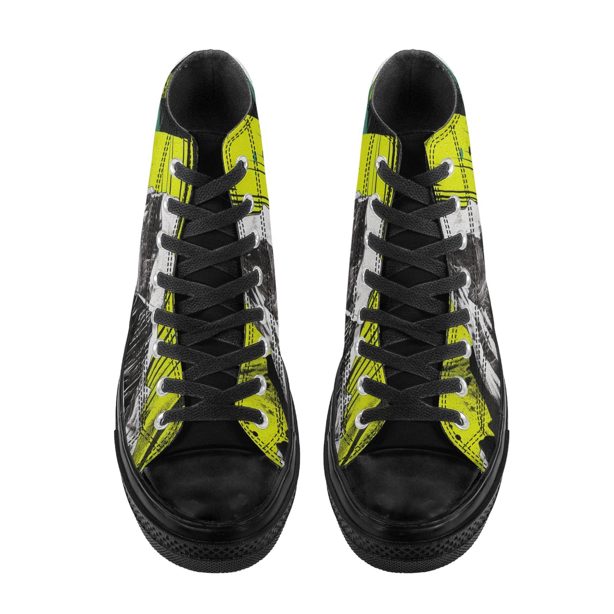 MENS CANVAS CONVERSE SHOES | MOUNTAIN DESIGN | BLACK | US5 - US11 - Single Track Dreamer