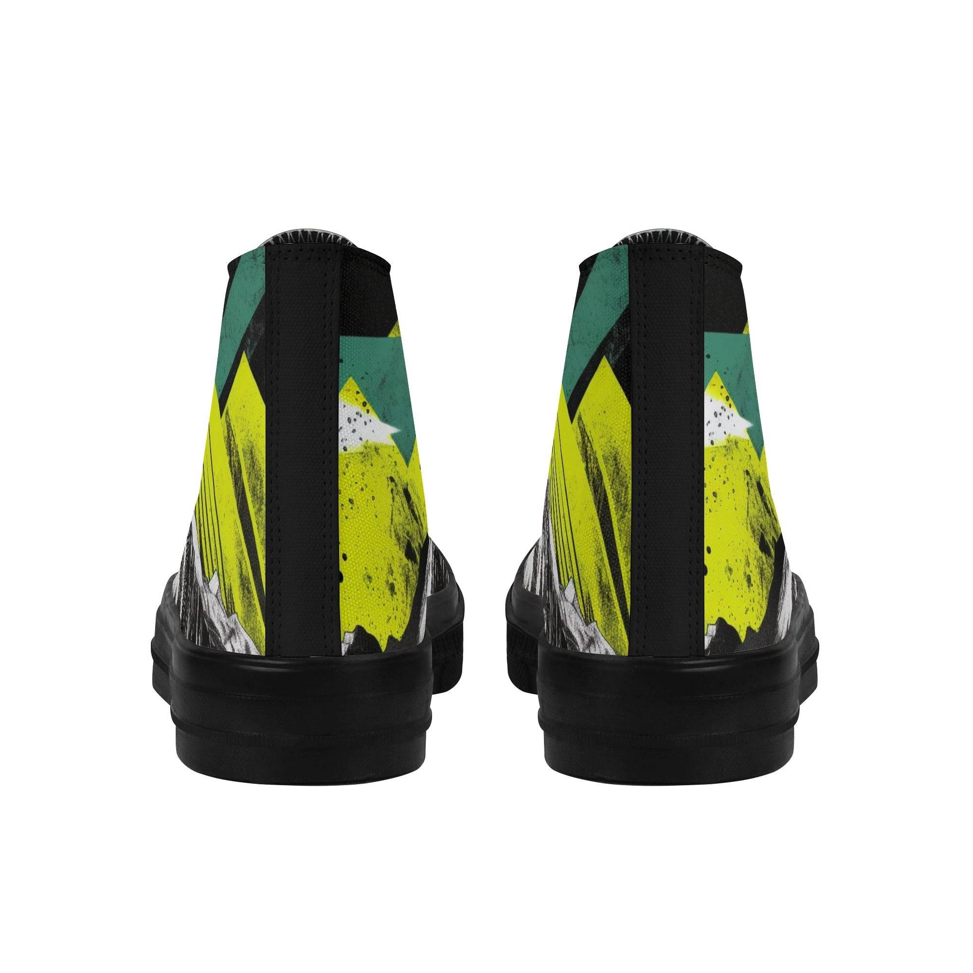 MENS CANVAS CONVERSE SHOES | MOUNTAIN DESIGN | BLACK | US5 - US11 - Single Track Dreamer
