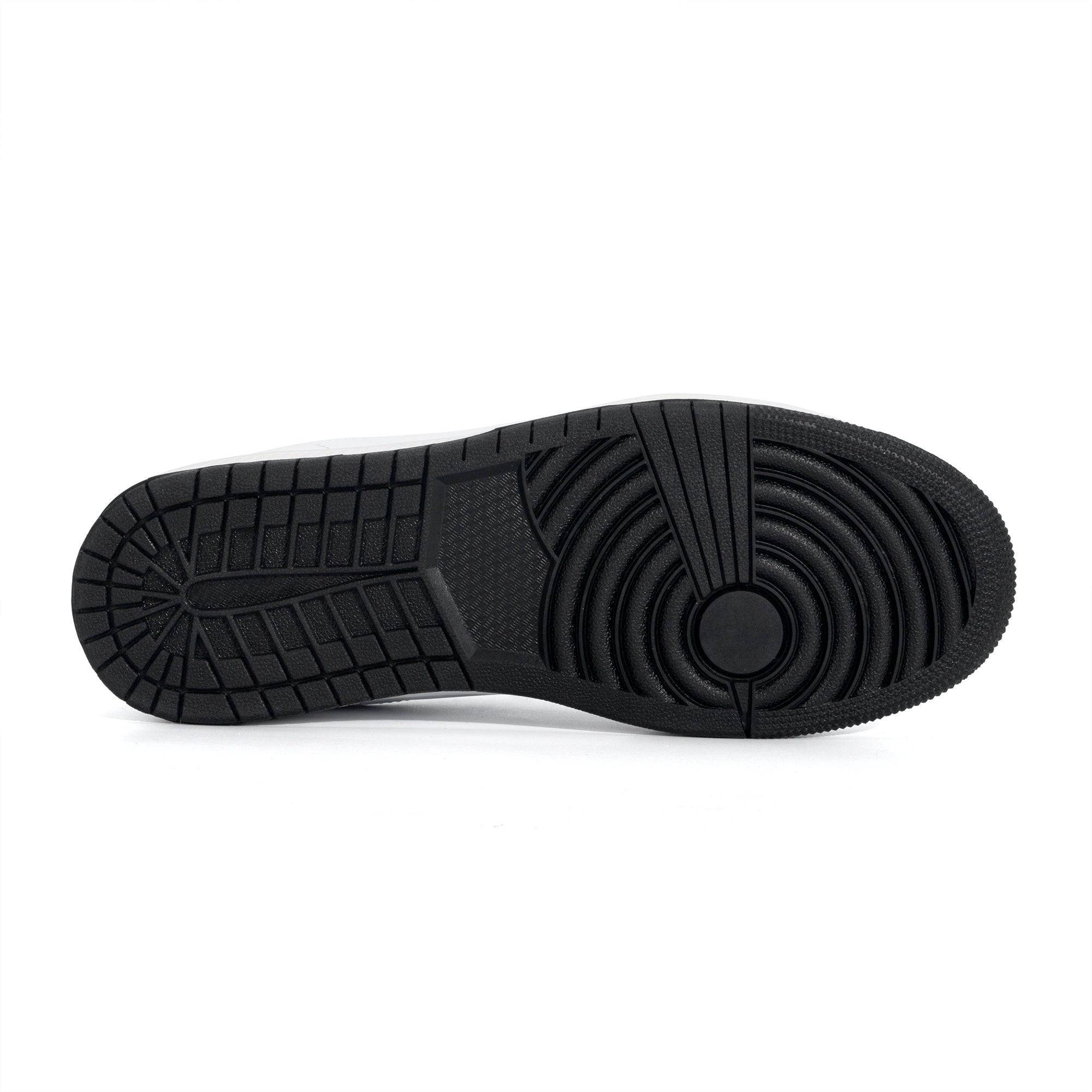 MENS LEATHER HIGH TOP SNEAKERS | SKULL PATTERN | BLACK | US5 - US13 - Single Track Dreamer