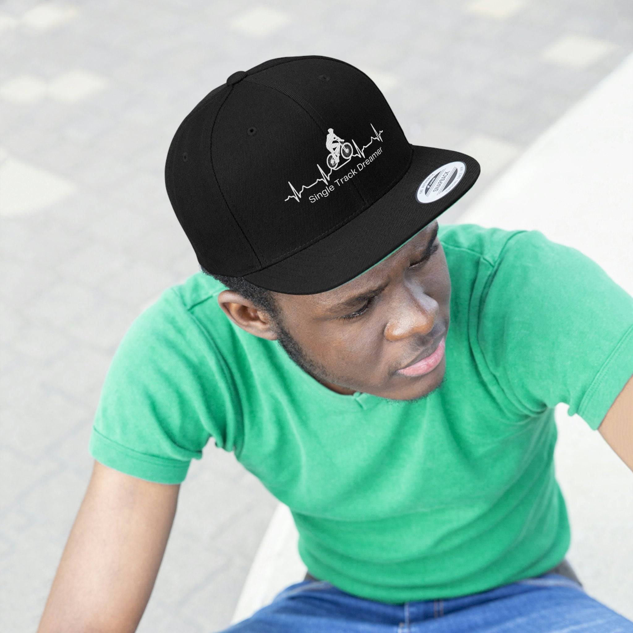 SNAPBACK CAP | SINGLE TRACK DREAMER HEARTBEAT | BLACK | ONE SIZE FITS ALL - Single Track Dreamer