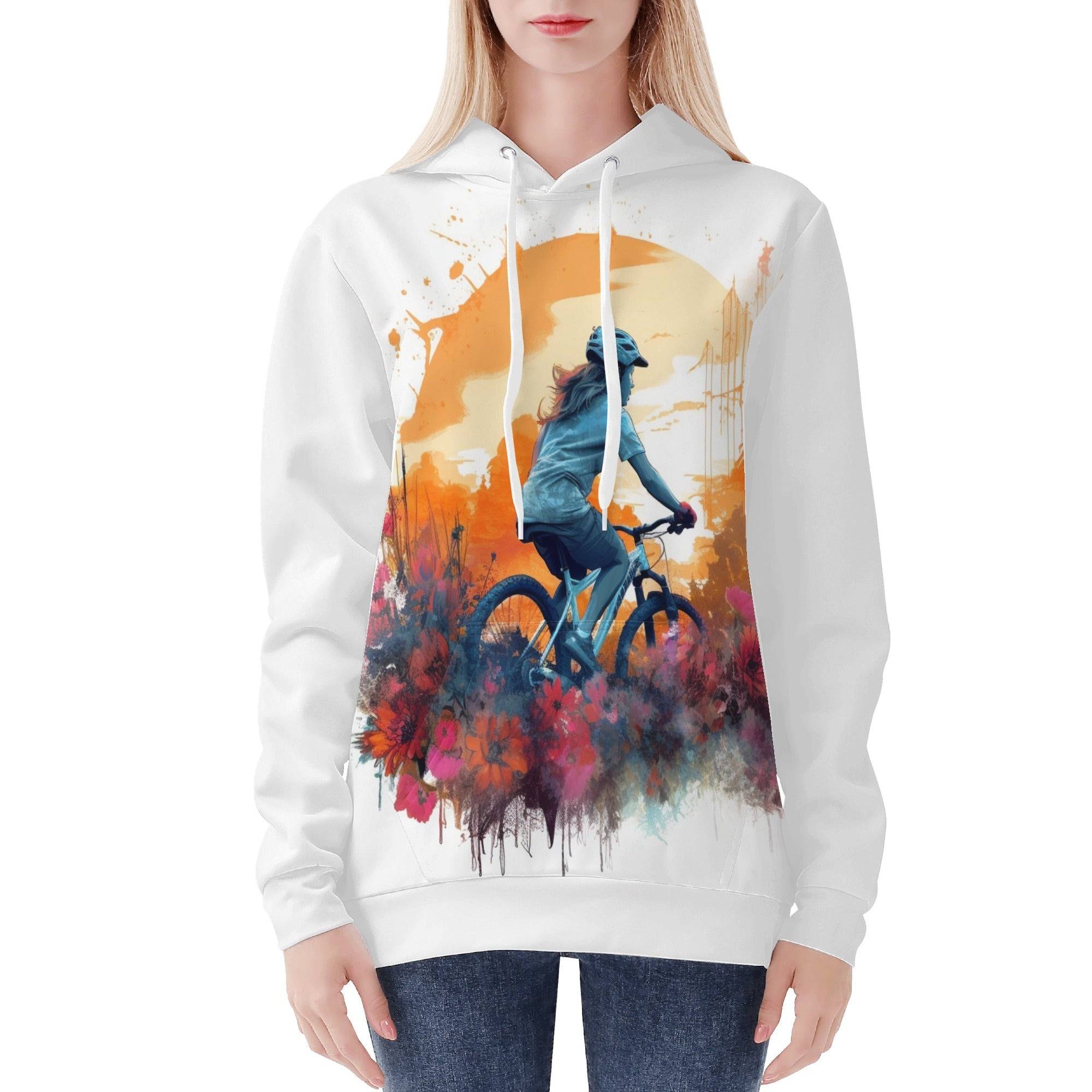 Women's All Over Print Hoodie - Single Track Dreamer