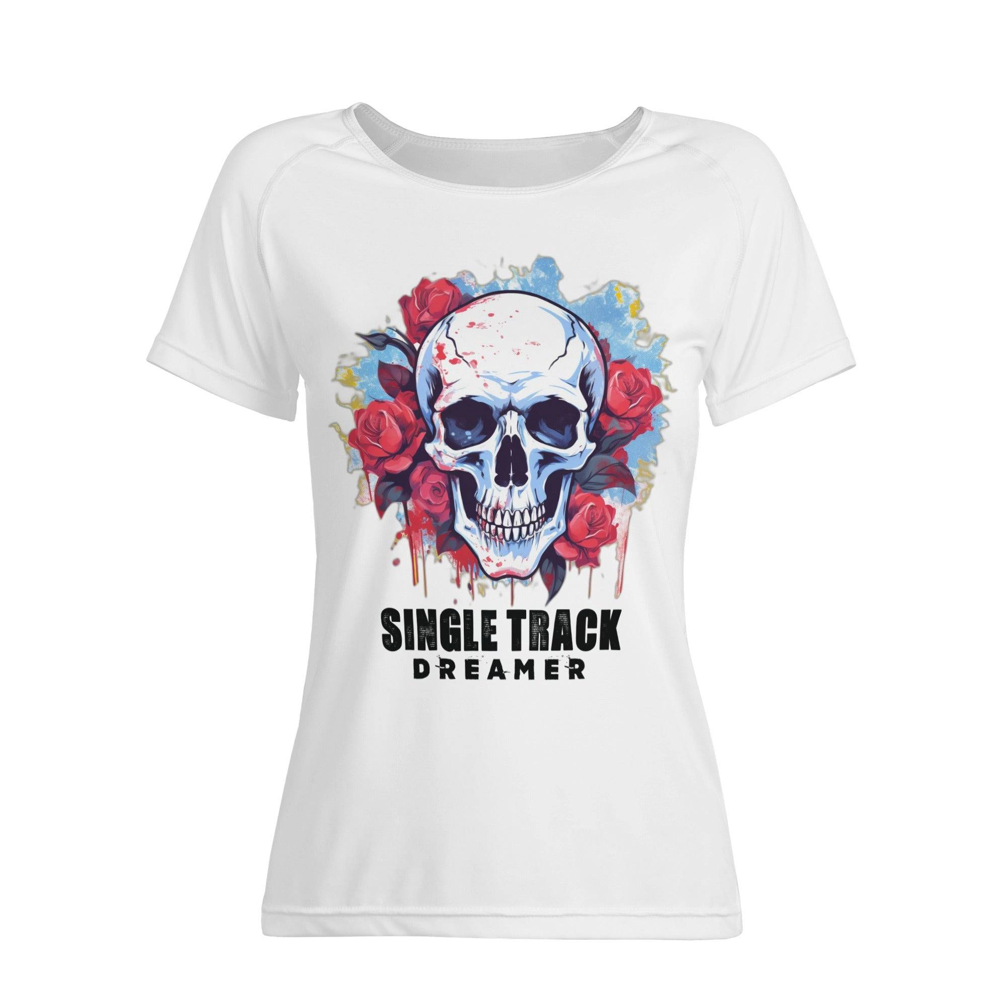 Women's All-Over Print T shirt - Single Track Dreamer