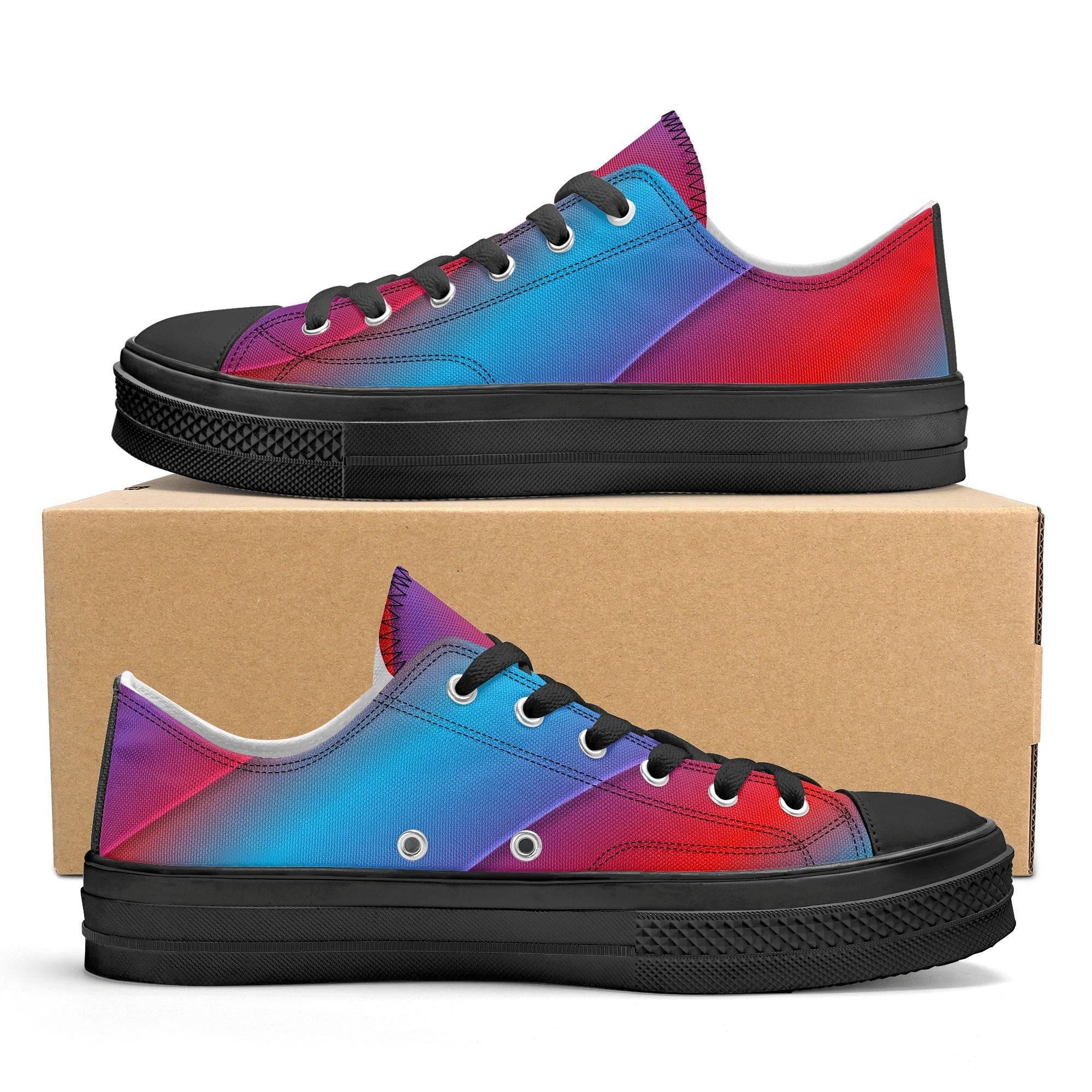 Women's Classic Low Top Canvas Shoes - Single Track Dreamer