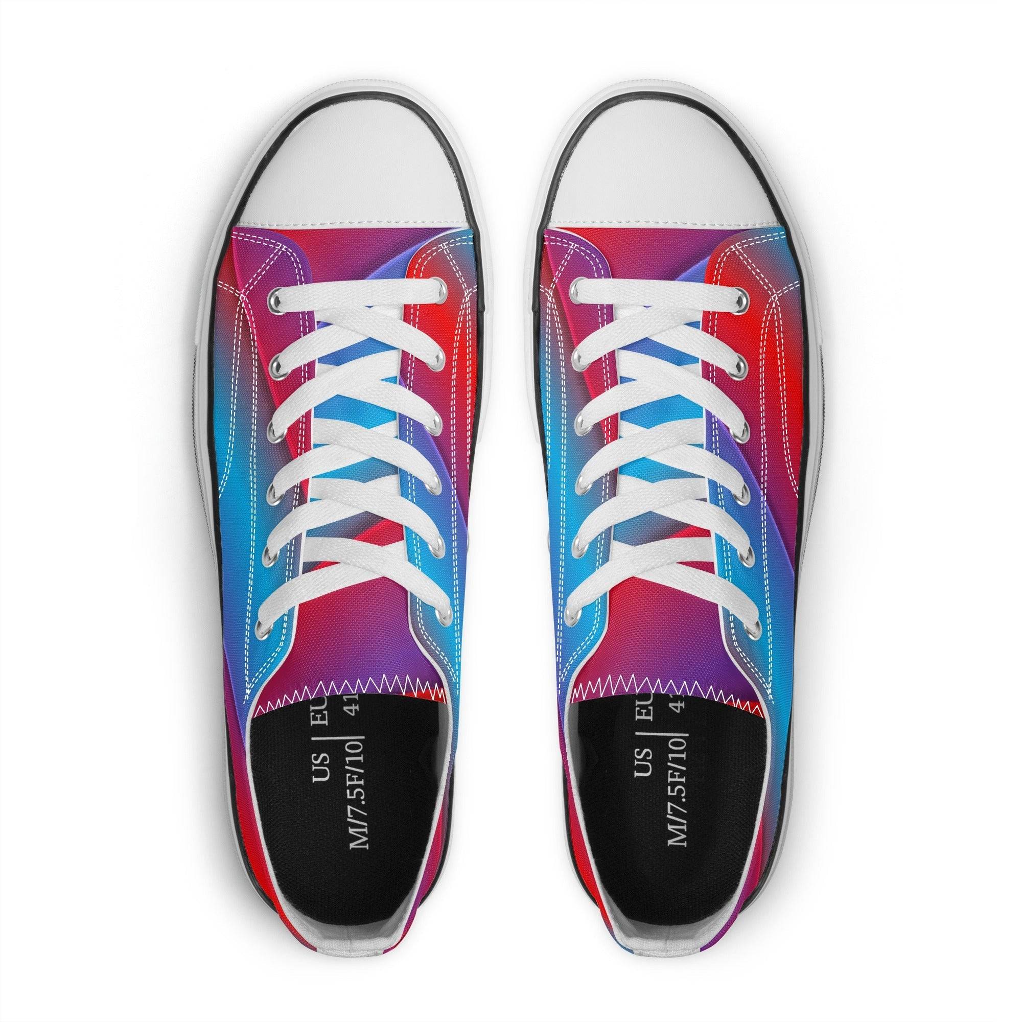 Women's Classic Low Top Canvas Shoes - Single Track Dreamer