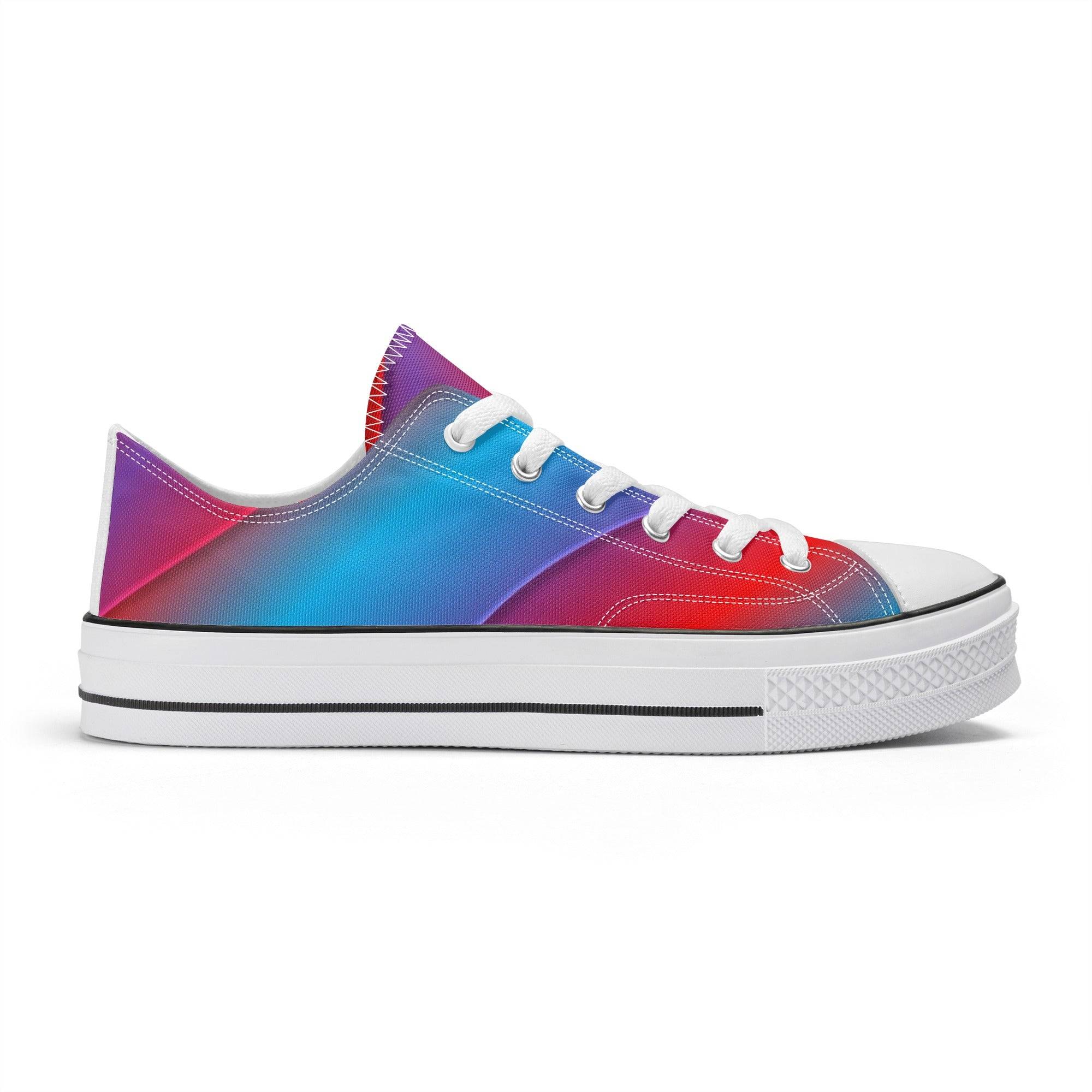Women's Classic Low Top Canvas Shoes - Single Track Dreamer