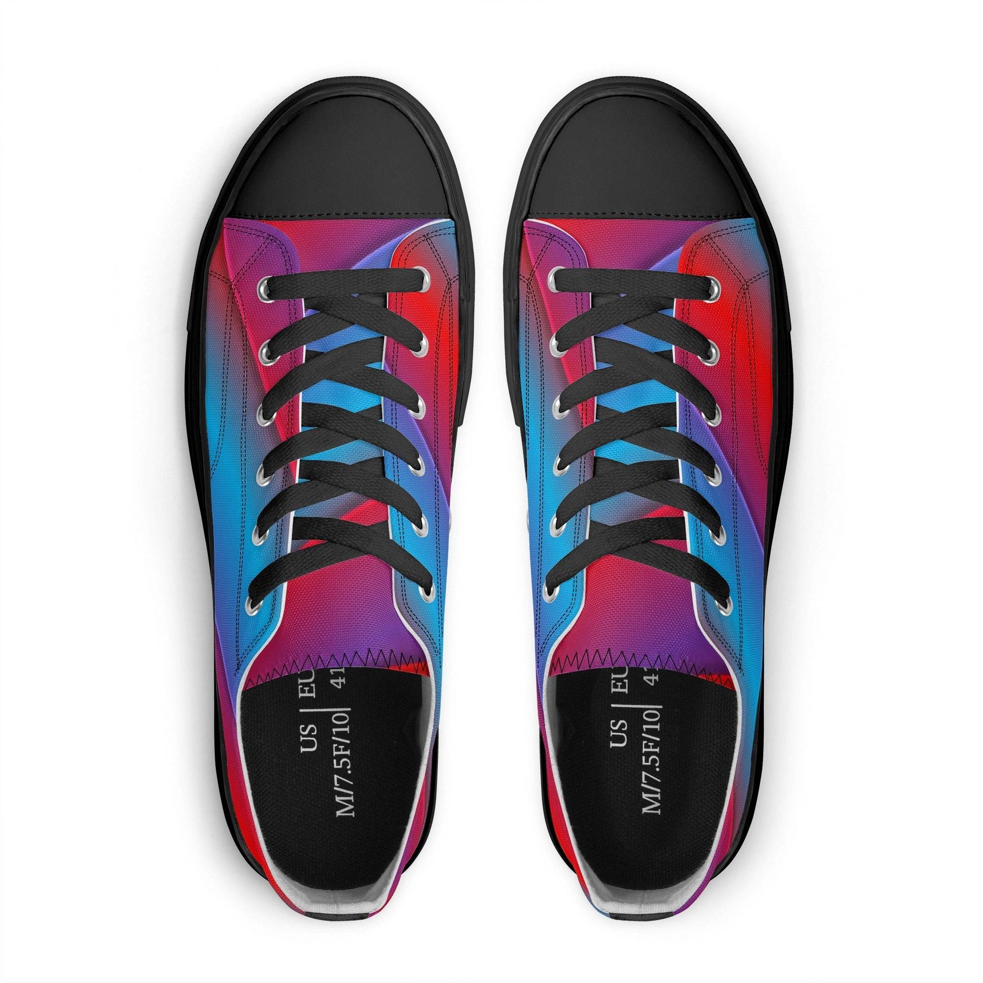Women's Classic Low Top Canvas Shoes - Single Track Dreamer